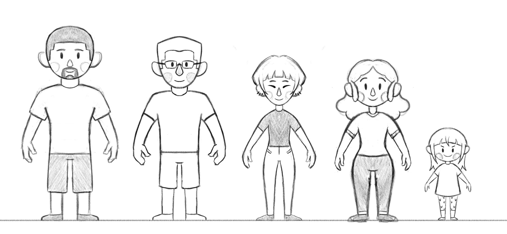 Family Character Design