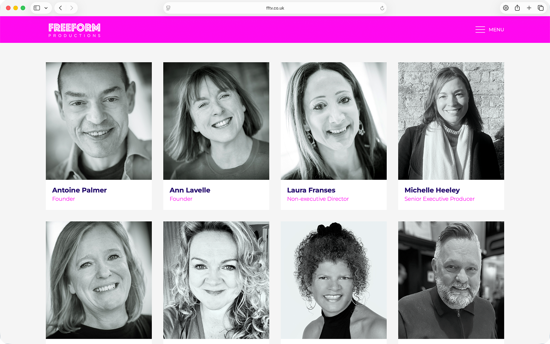 Our Team page