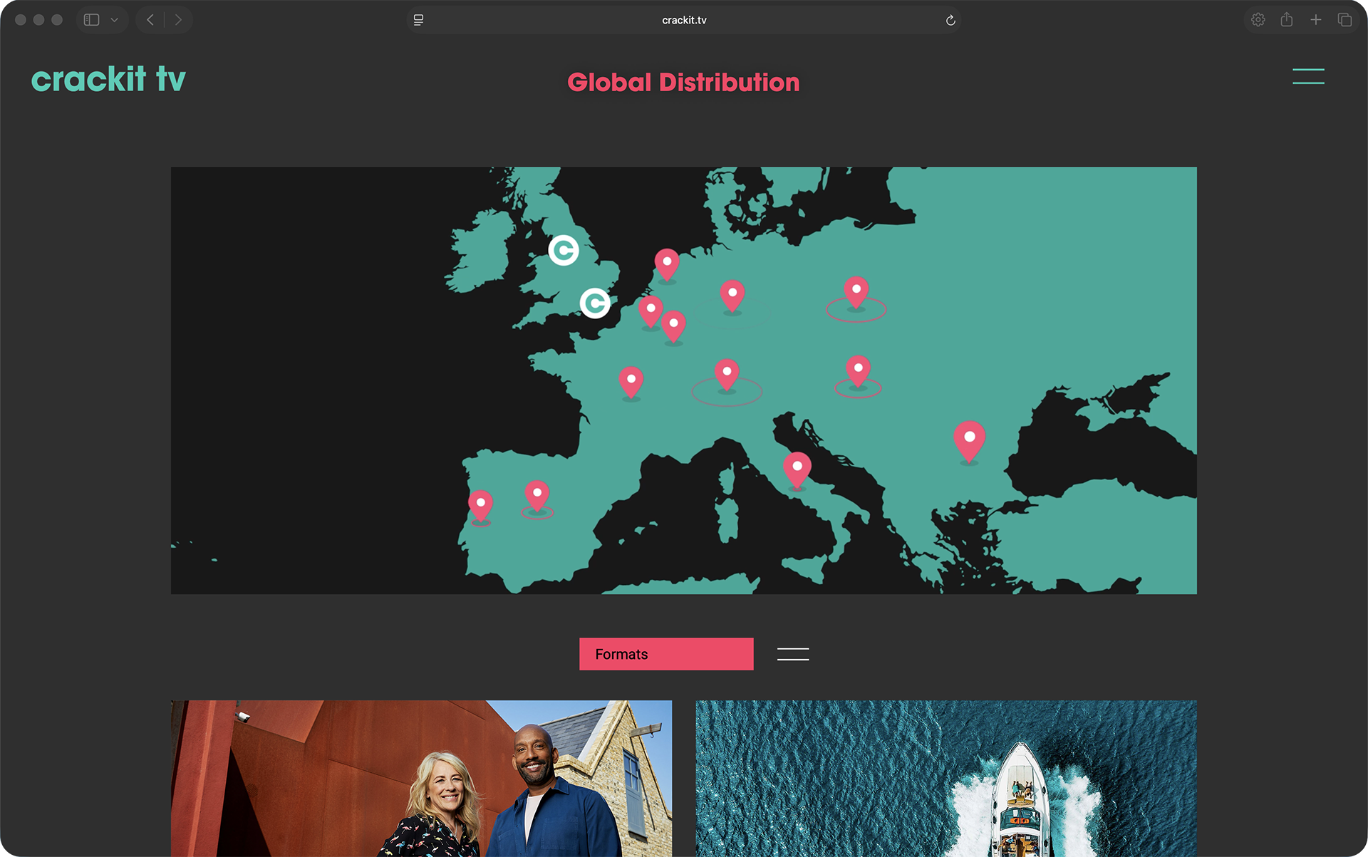 Global Distribution menu