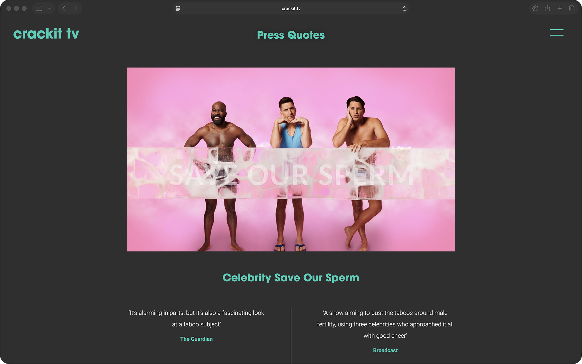 Press Quotes page