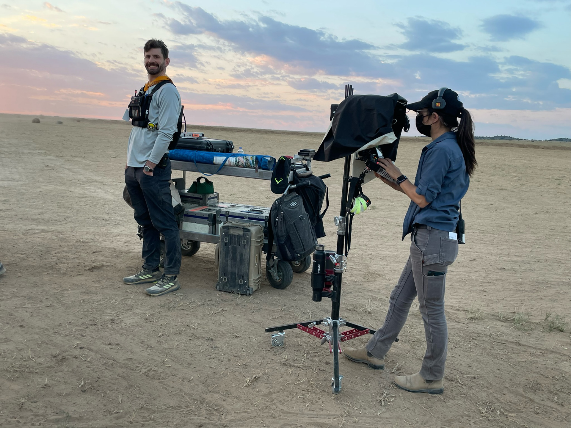 Myself and my 1st AC Meghan Noce 