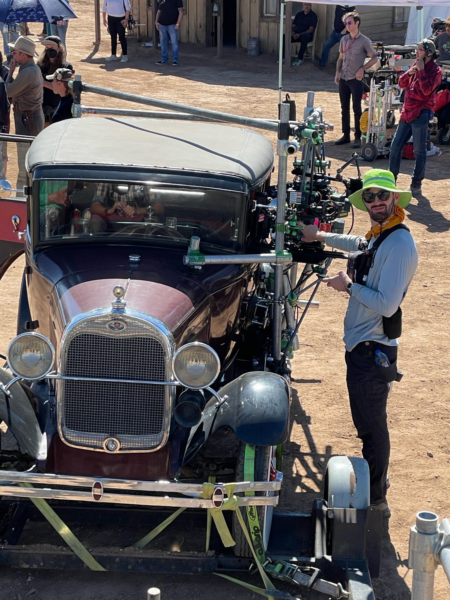 Me working on a car rig