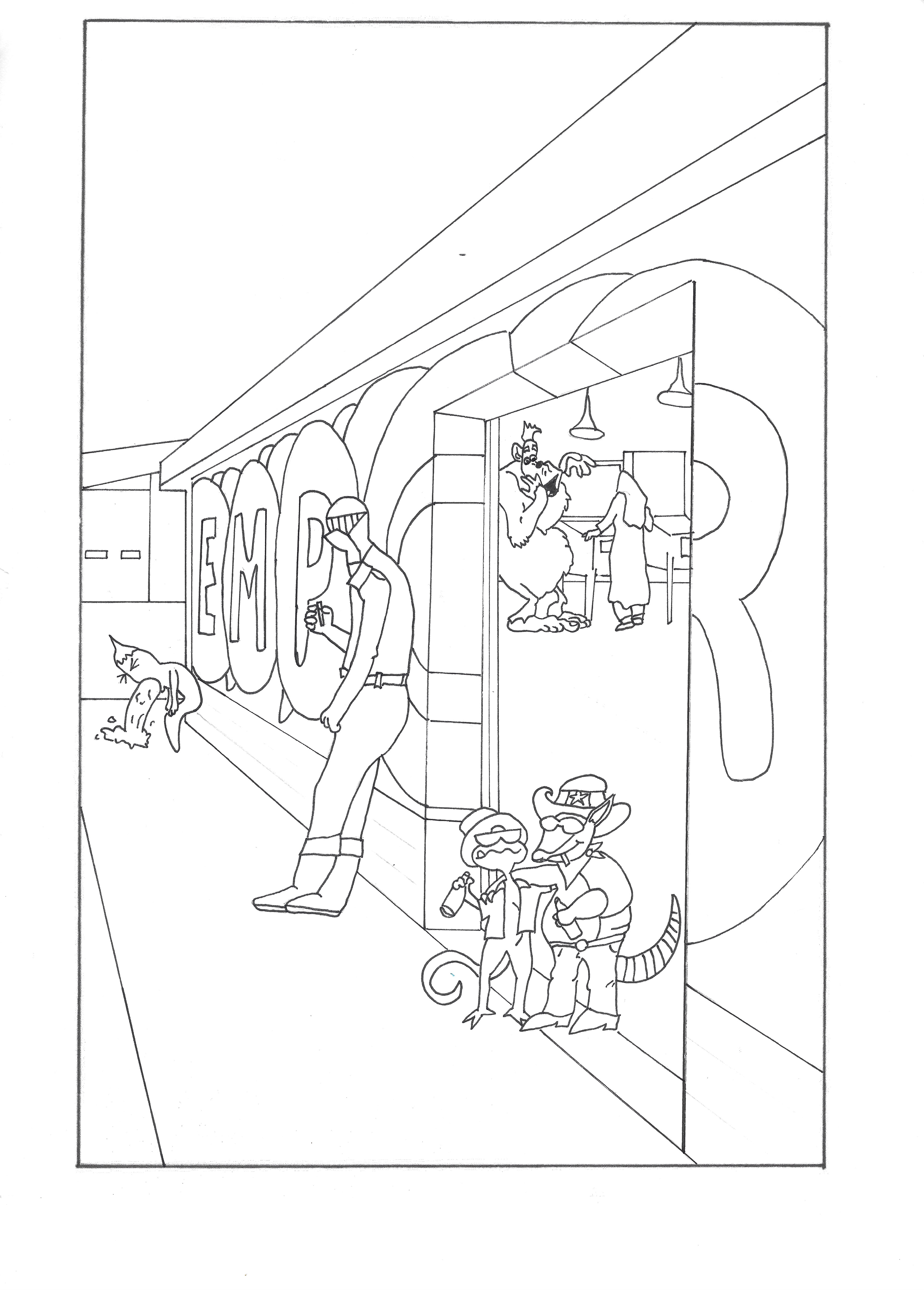 Inking for 5th Design