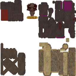Combined texture for chairs and benches
