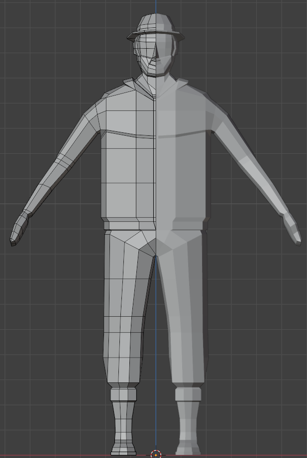 Hiker Wireframe