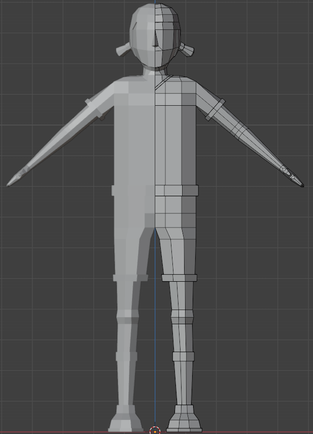 Girl Wireframe
