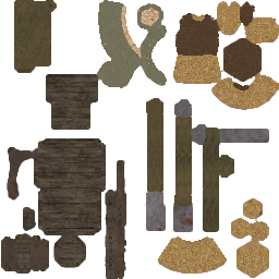 Combined Texture containing most assets to decorate the farm