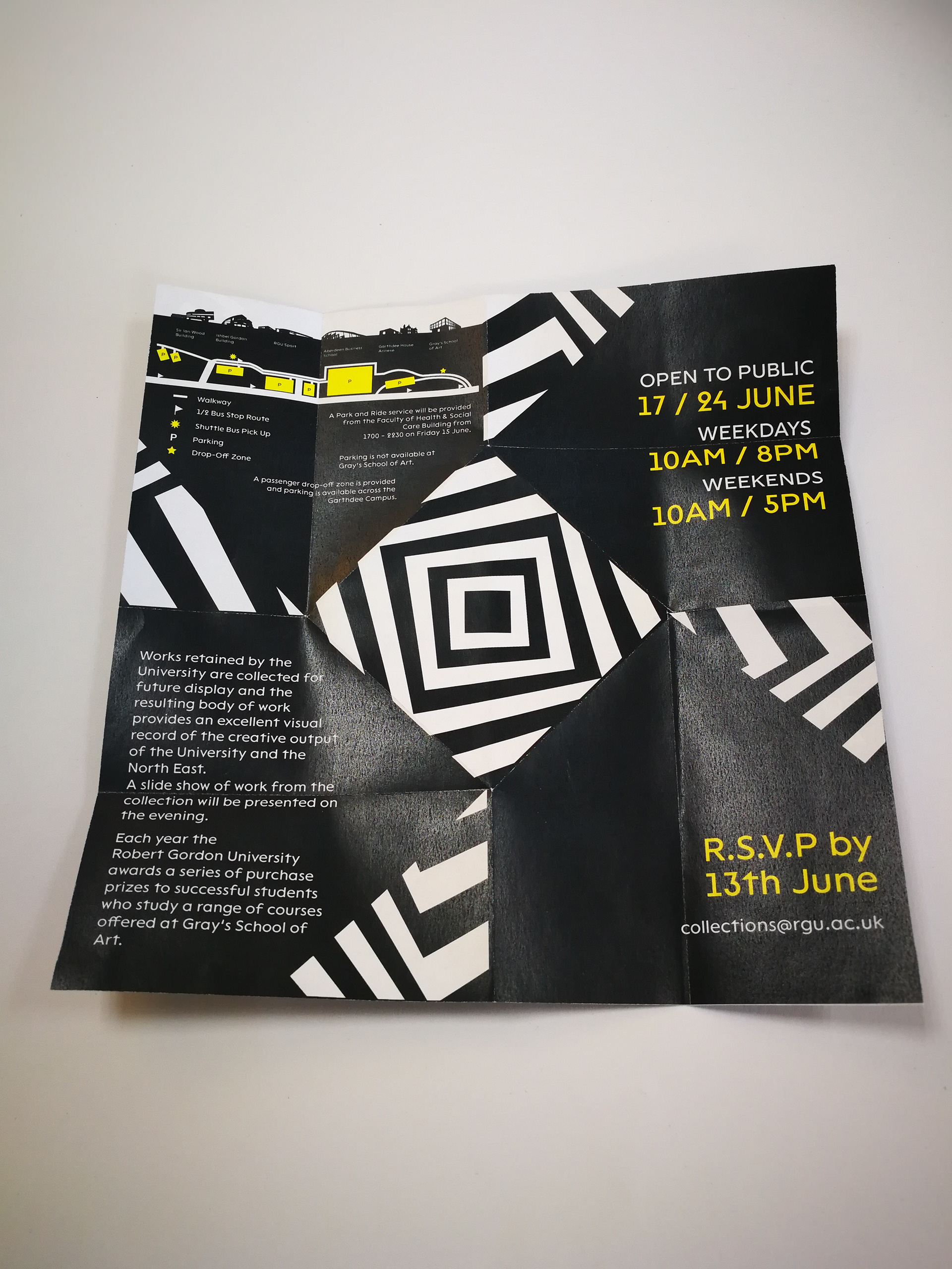 Twist Fold Invitation Back