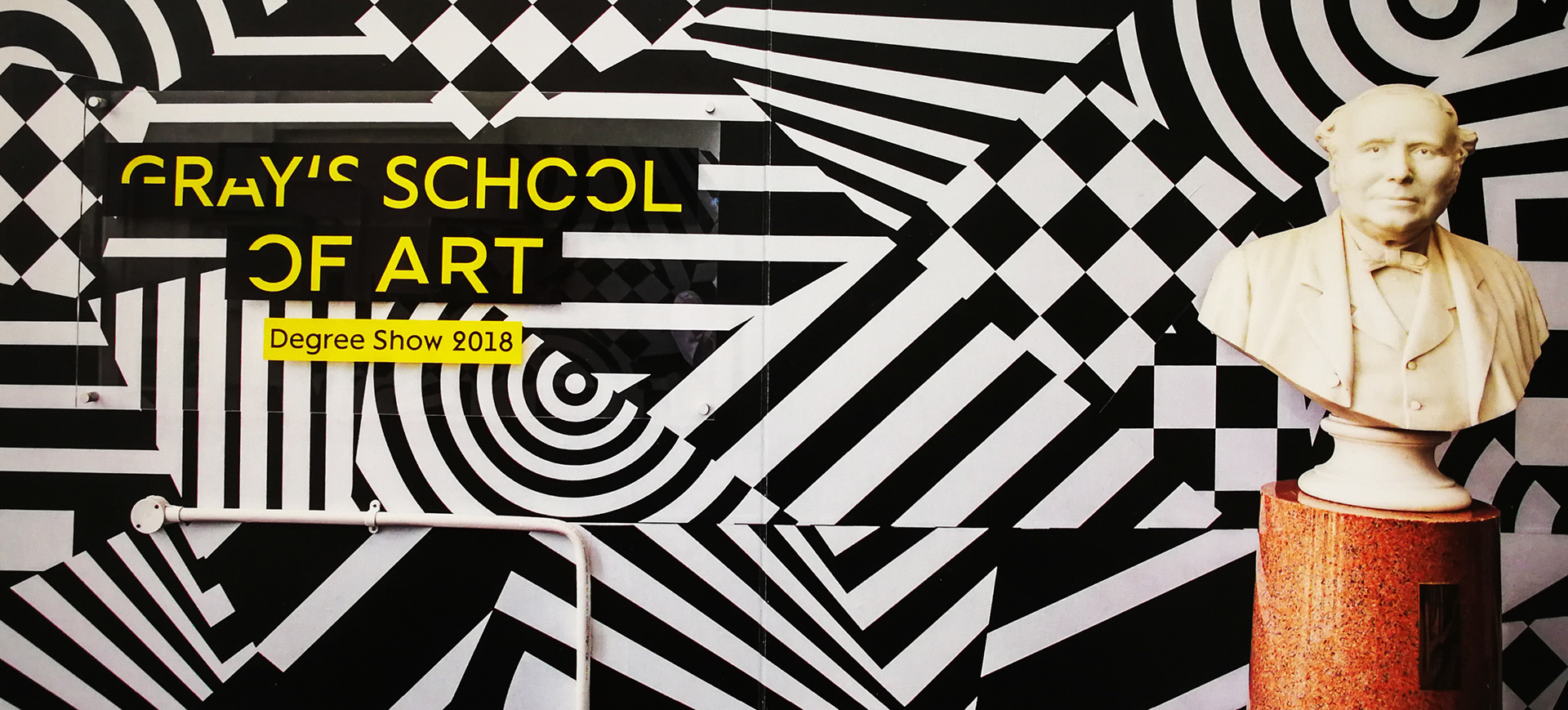 Gray's Degree Show Wall Design