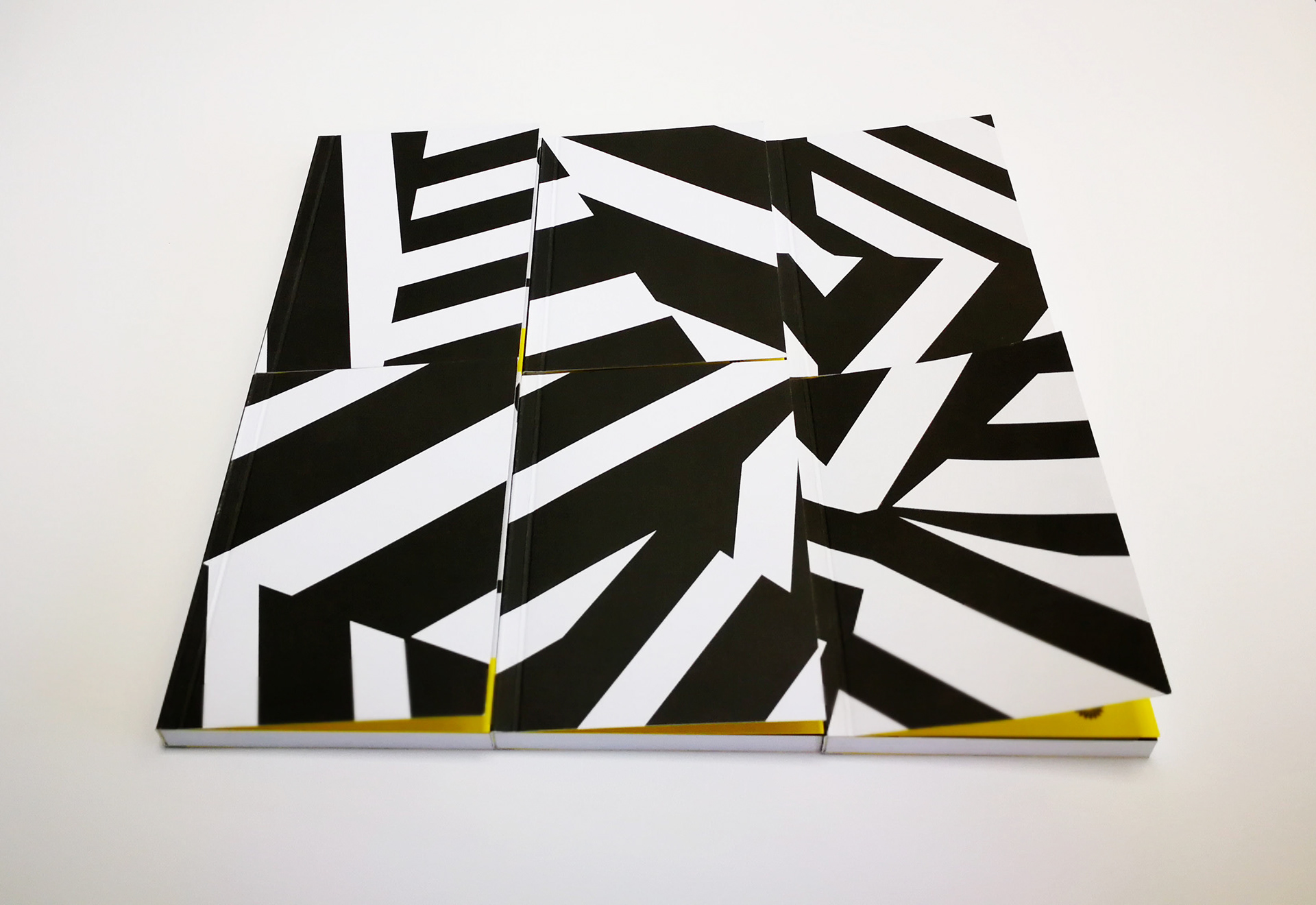 Degree Show Catalogue Covers in Dazzle Design