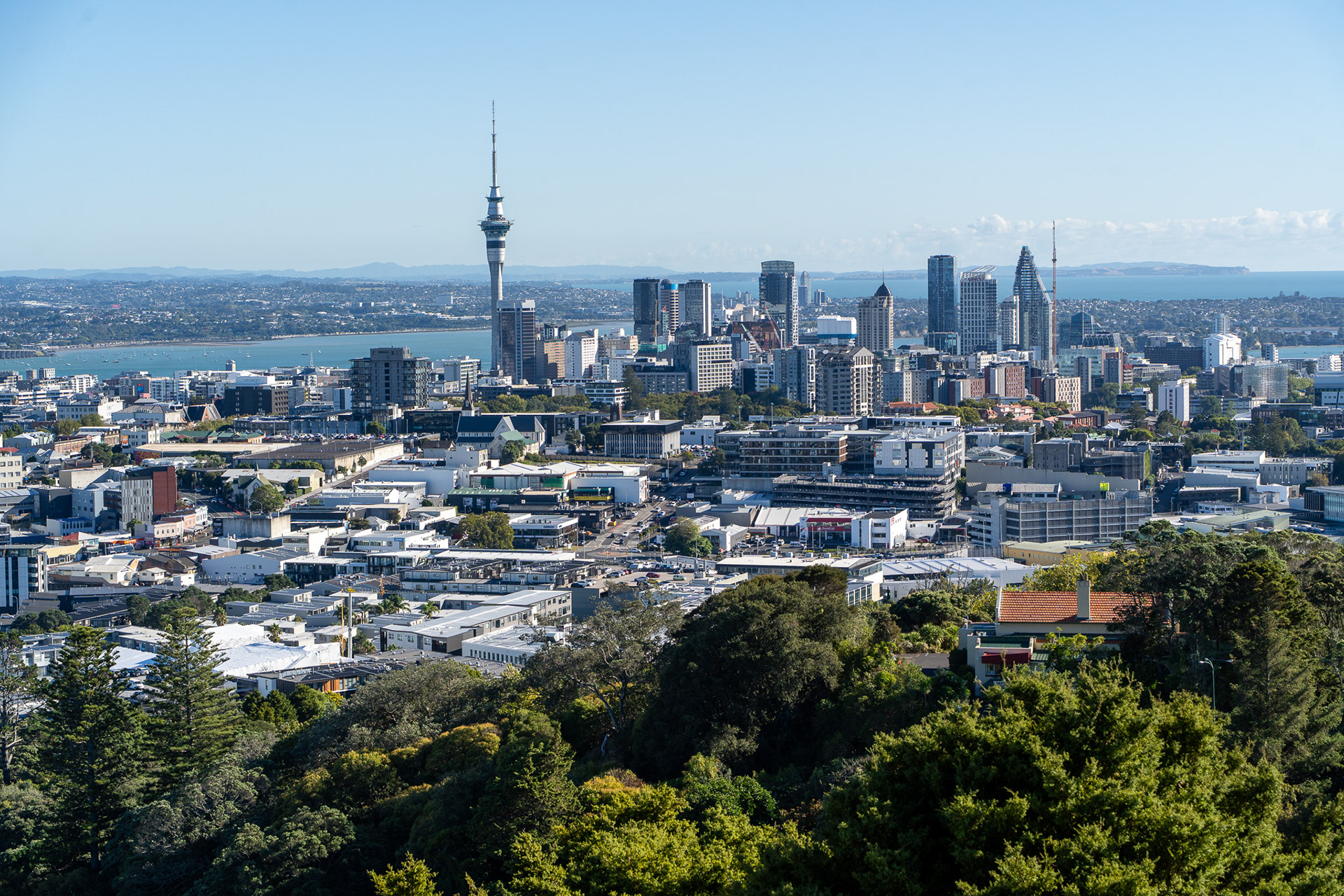 View of Auckland from Mt Eden