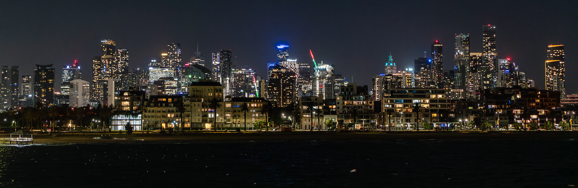 View of Melbourne from cruise ship