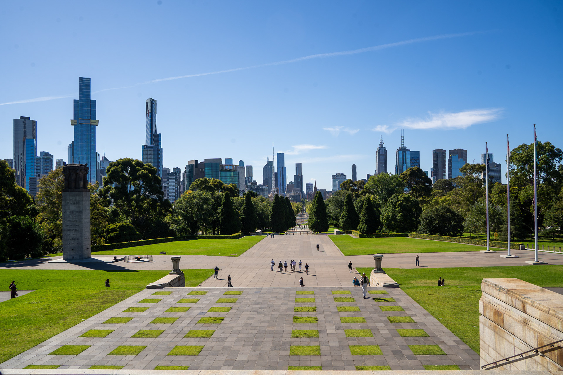 View of Melbourne from Shrine of Rembrance