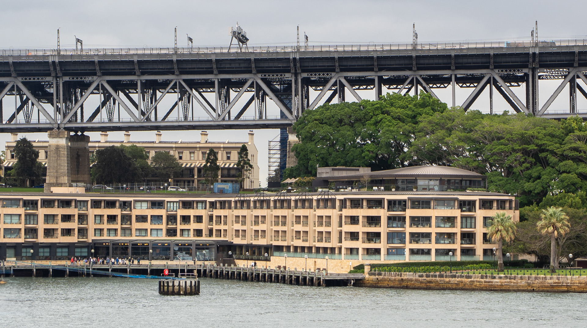 View of Park Hyatt Hotel across harbor from Sydney Opera House