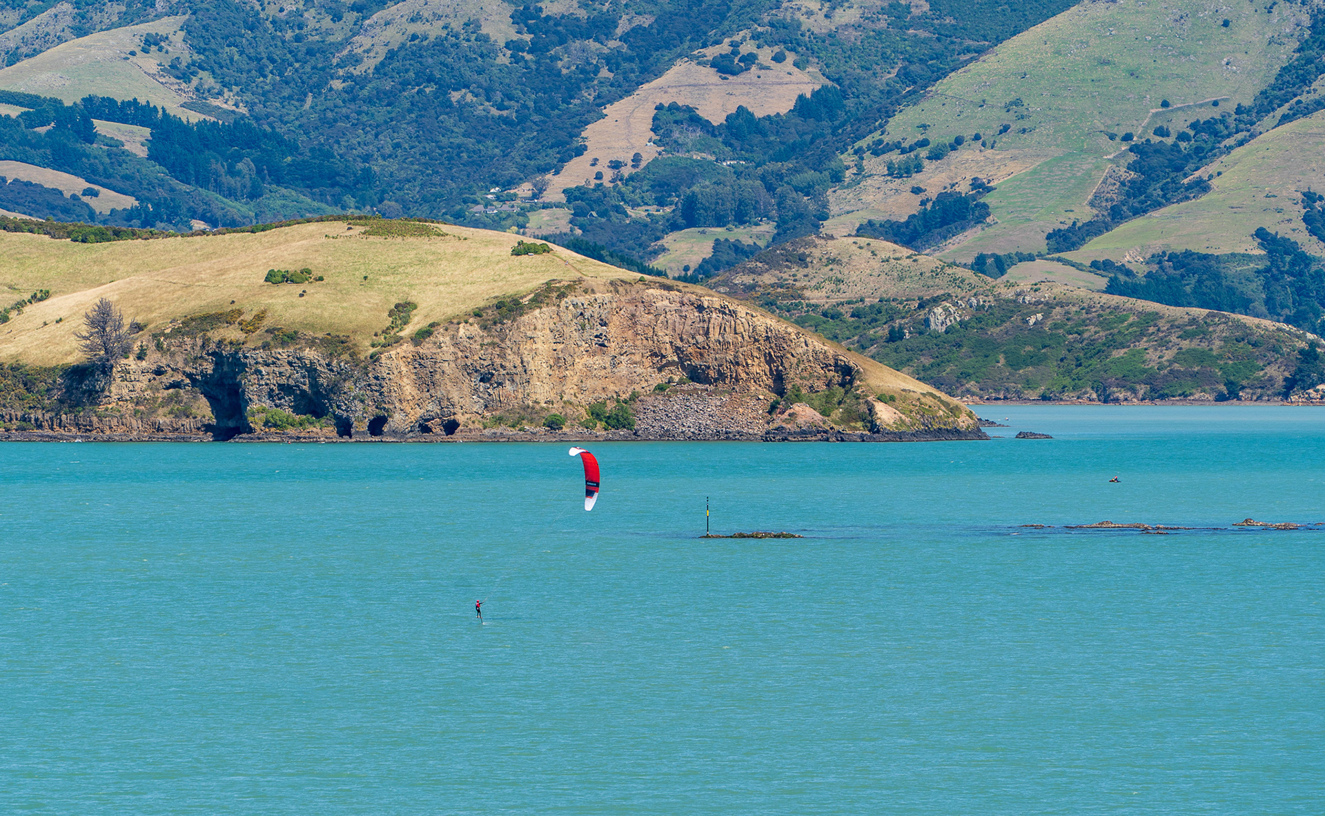 View of bay in Lyttelton from cruise ship