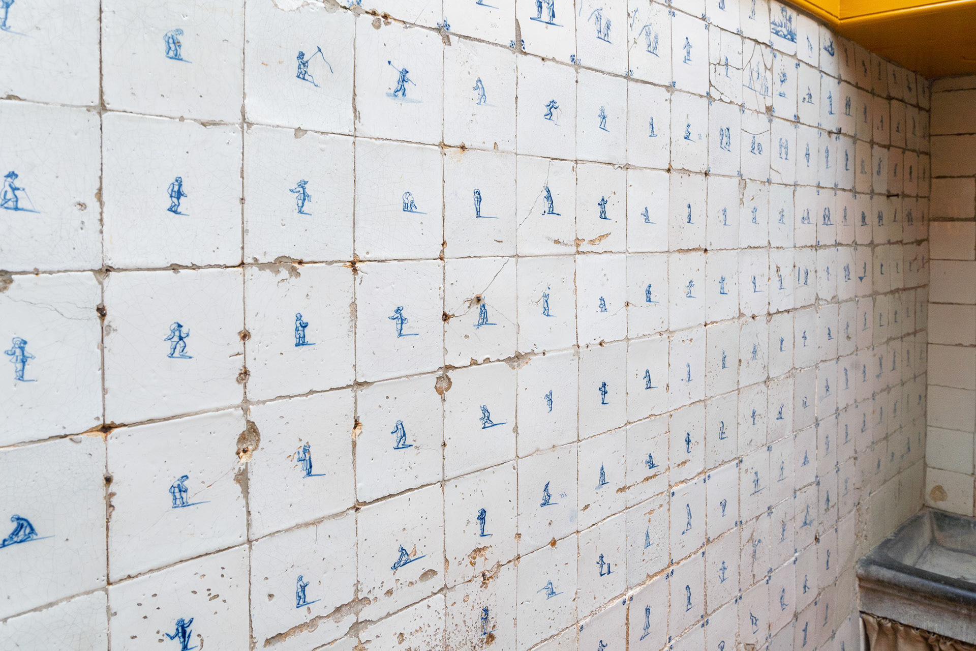 Delft Tile in Kitchen in Our Lord in the Attic Church