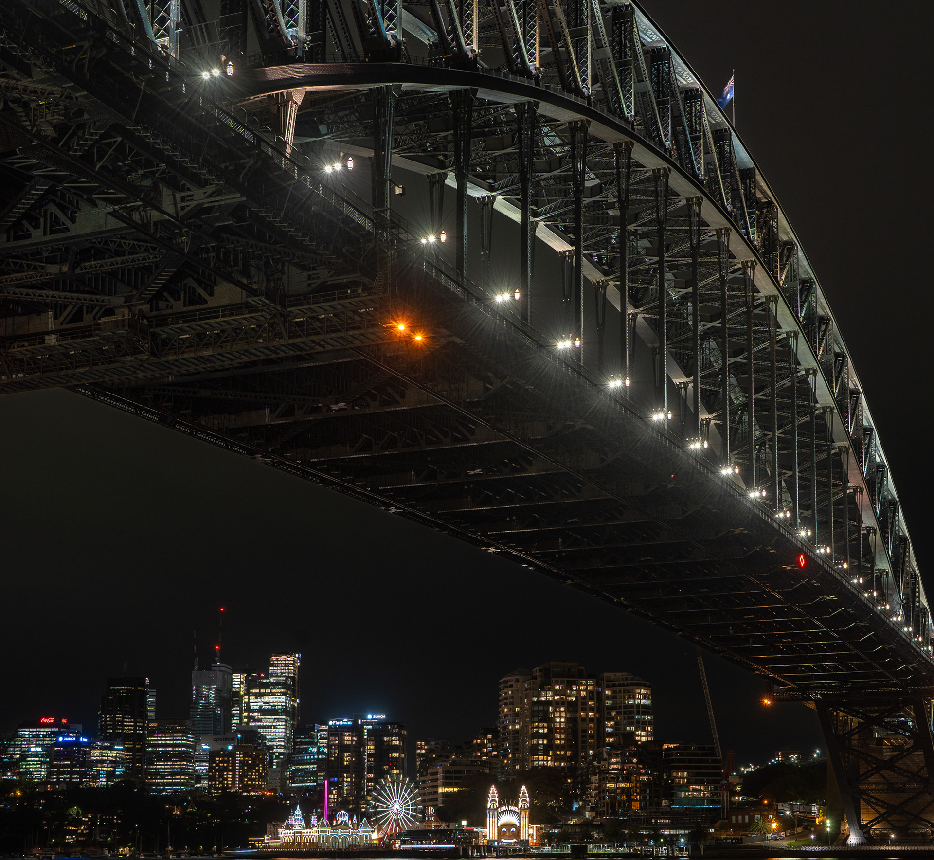 Harbour Bridge at night