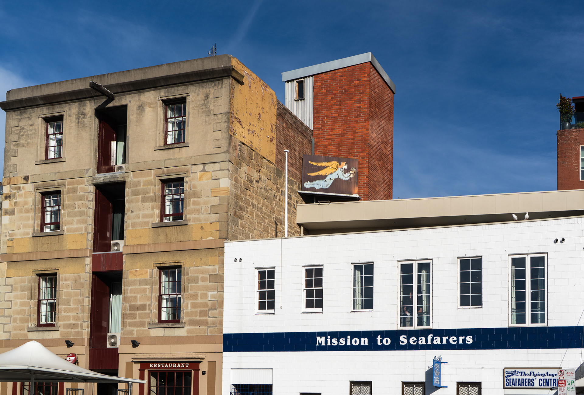 Along the Hobart harbor
