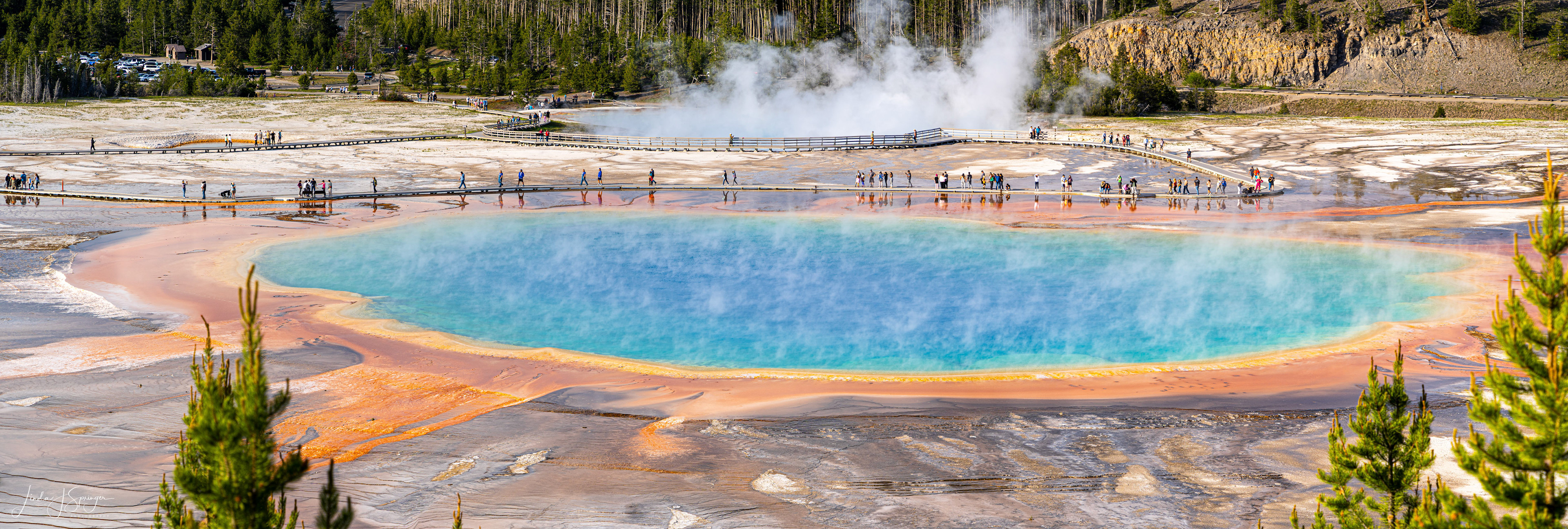 Grand Prismatic Spring from the Overlook