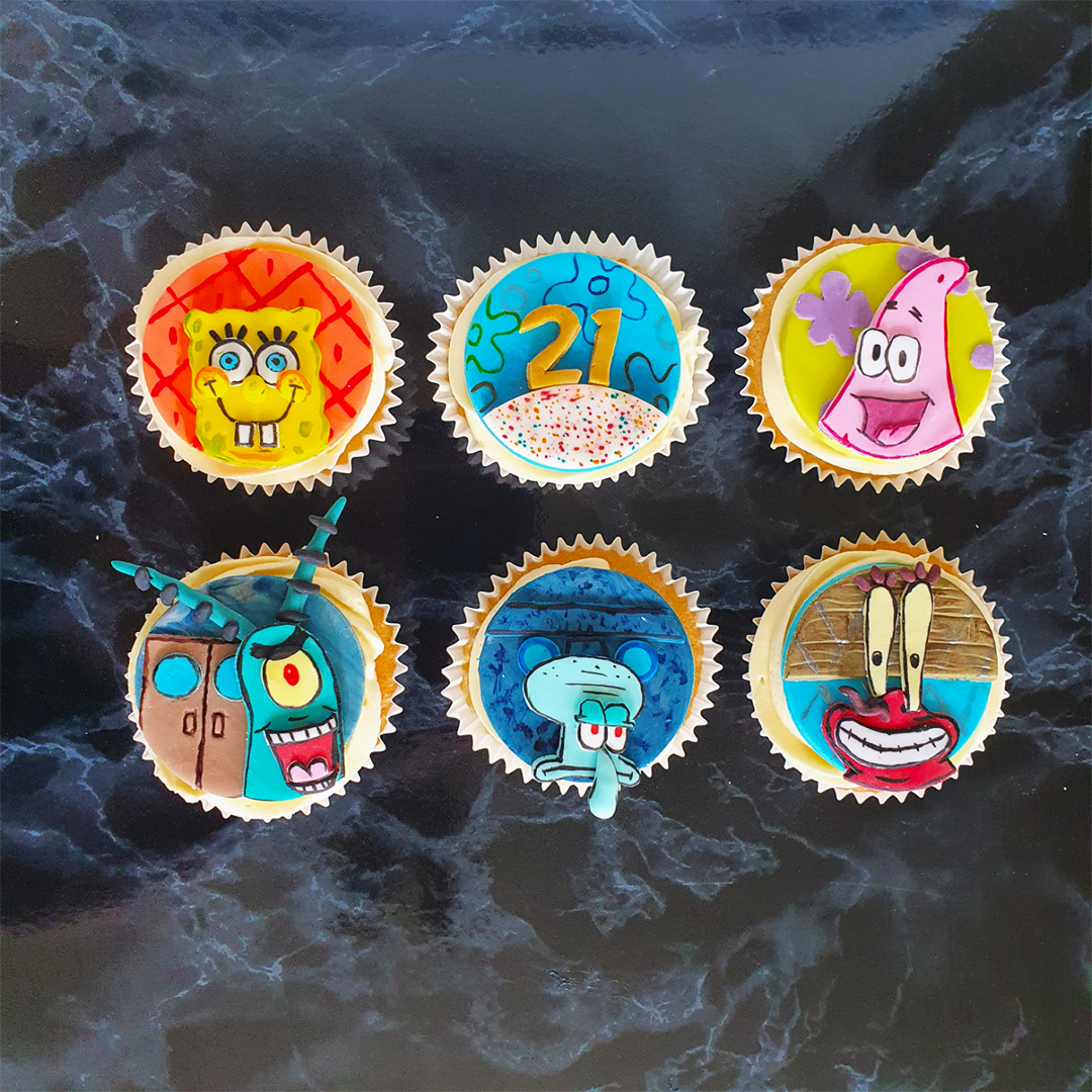 Spongebob Squarepants Birthday Cupcakes