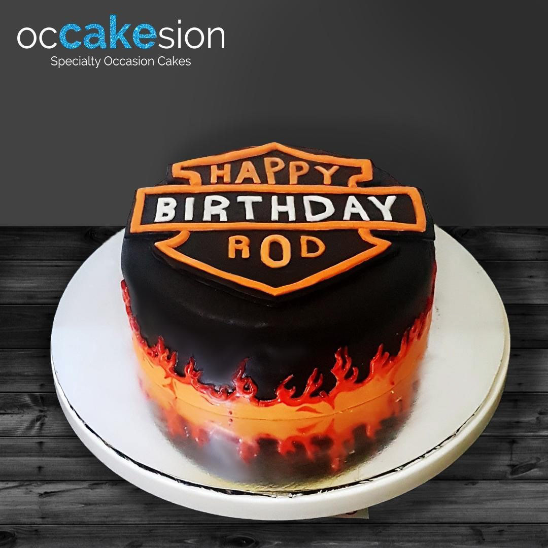 Harley Davidson Vanilla Cake