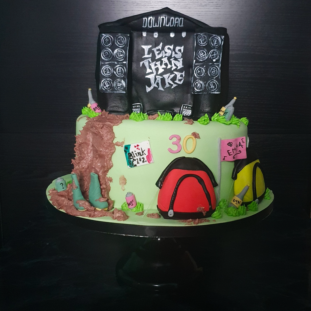 Download Festival Music Festival Birthday Cake