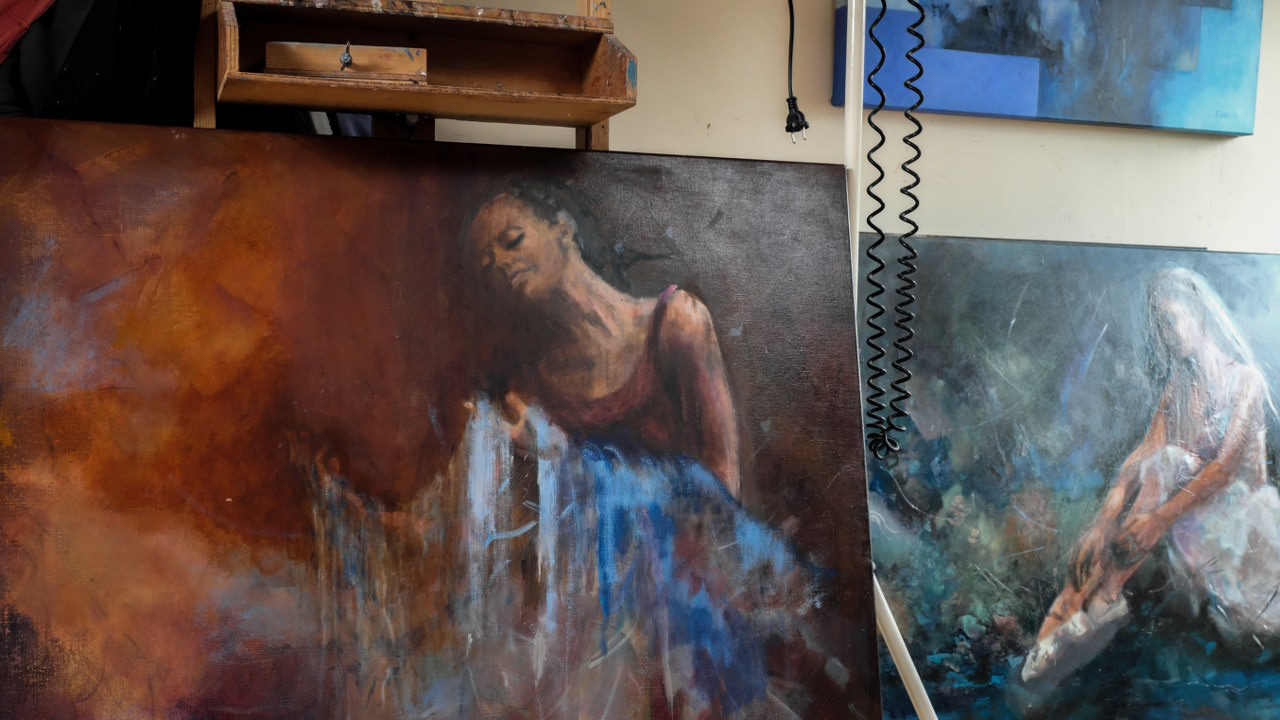 Ellen gefotografeert voor Kunst en Monumenten Route Moerdijk, Breda 2020