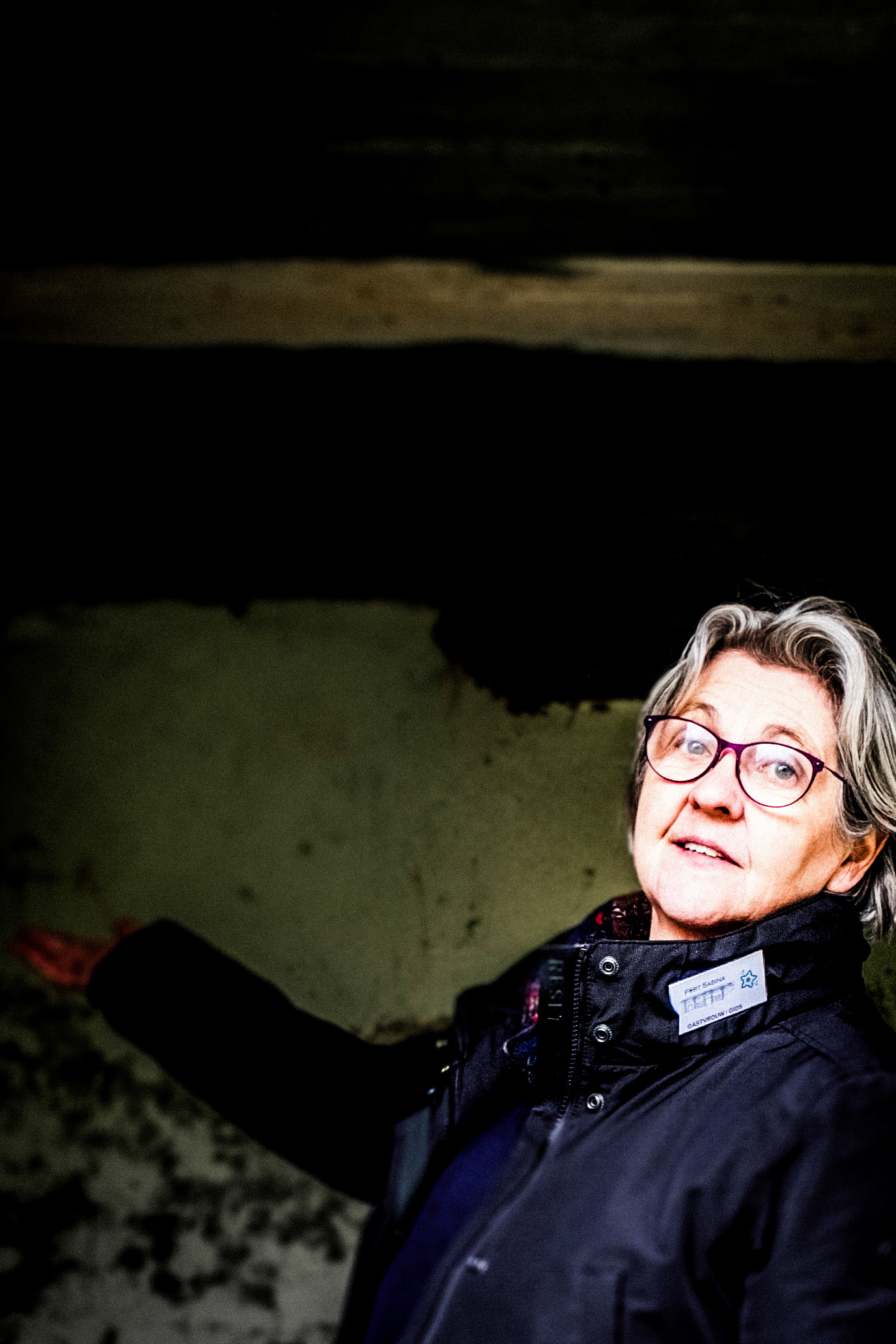 Vrijwilligers op Fort Sabina