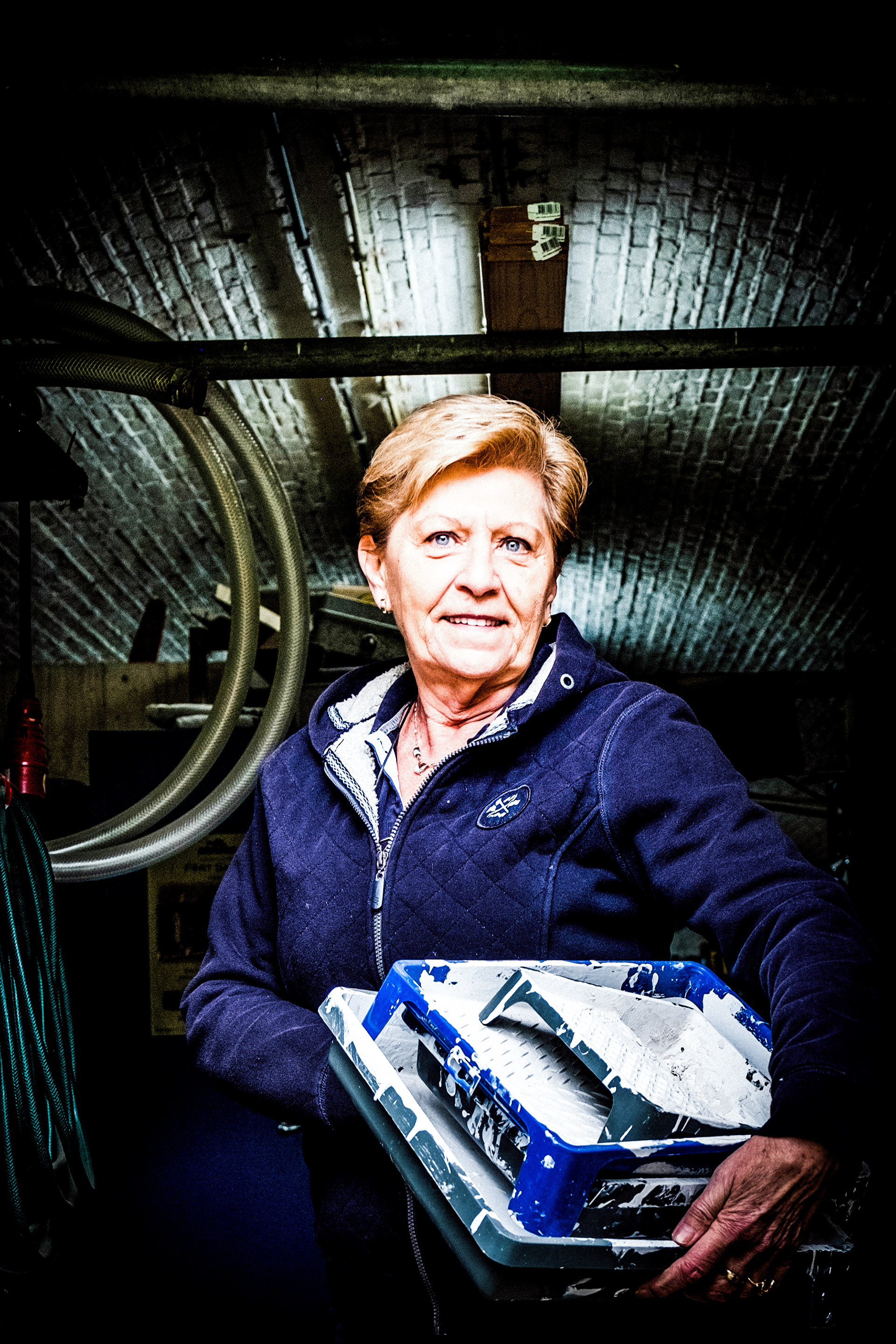 Vrijwilligers op Fort Sabina