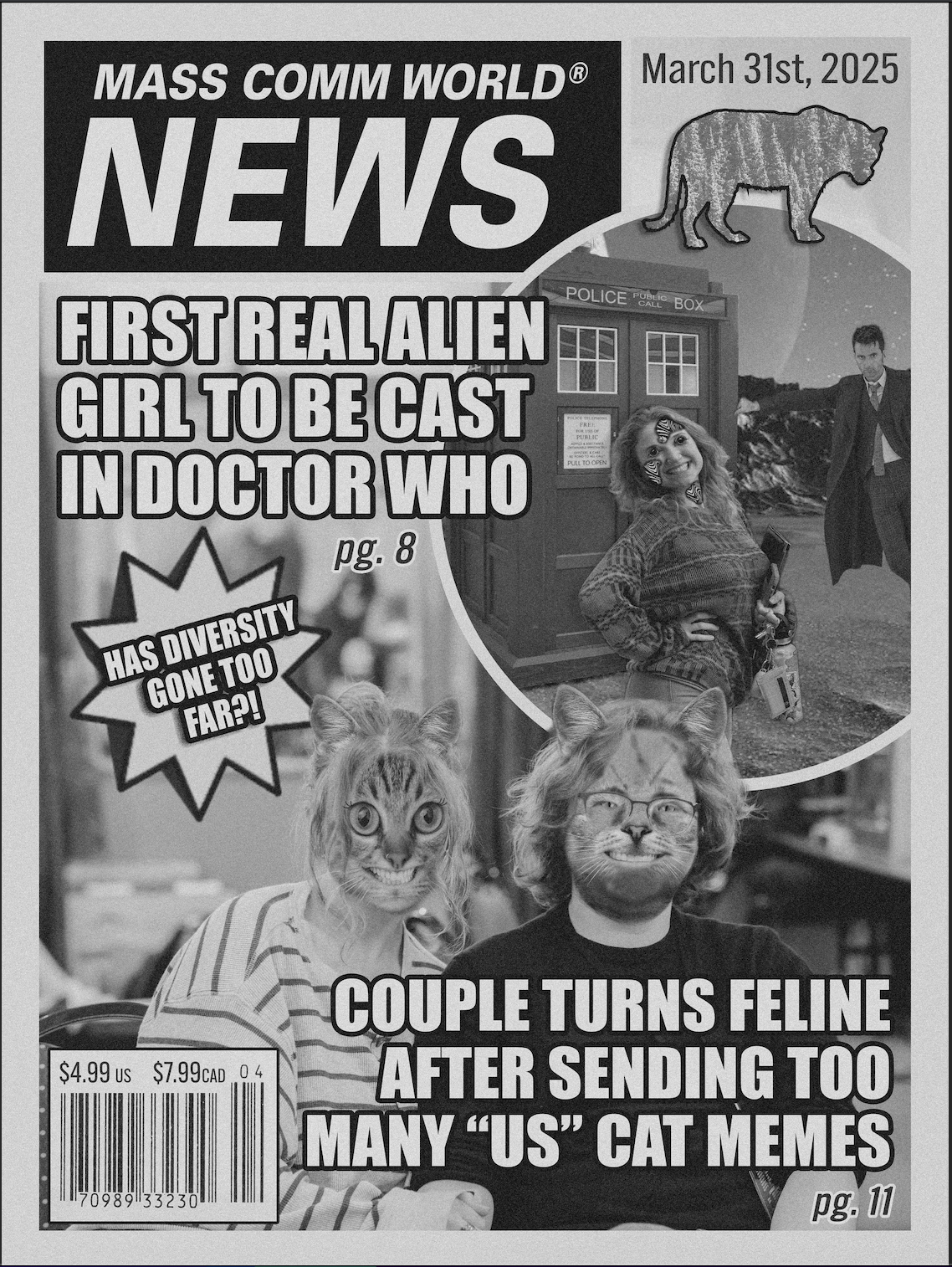 Satirical Magazine Front-Pager