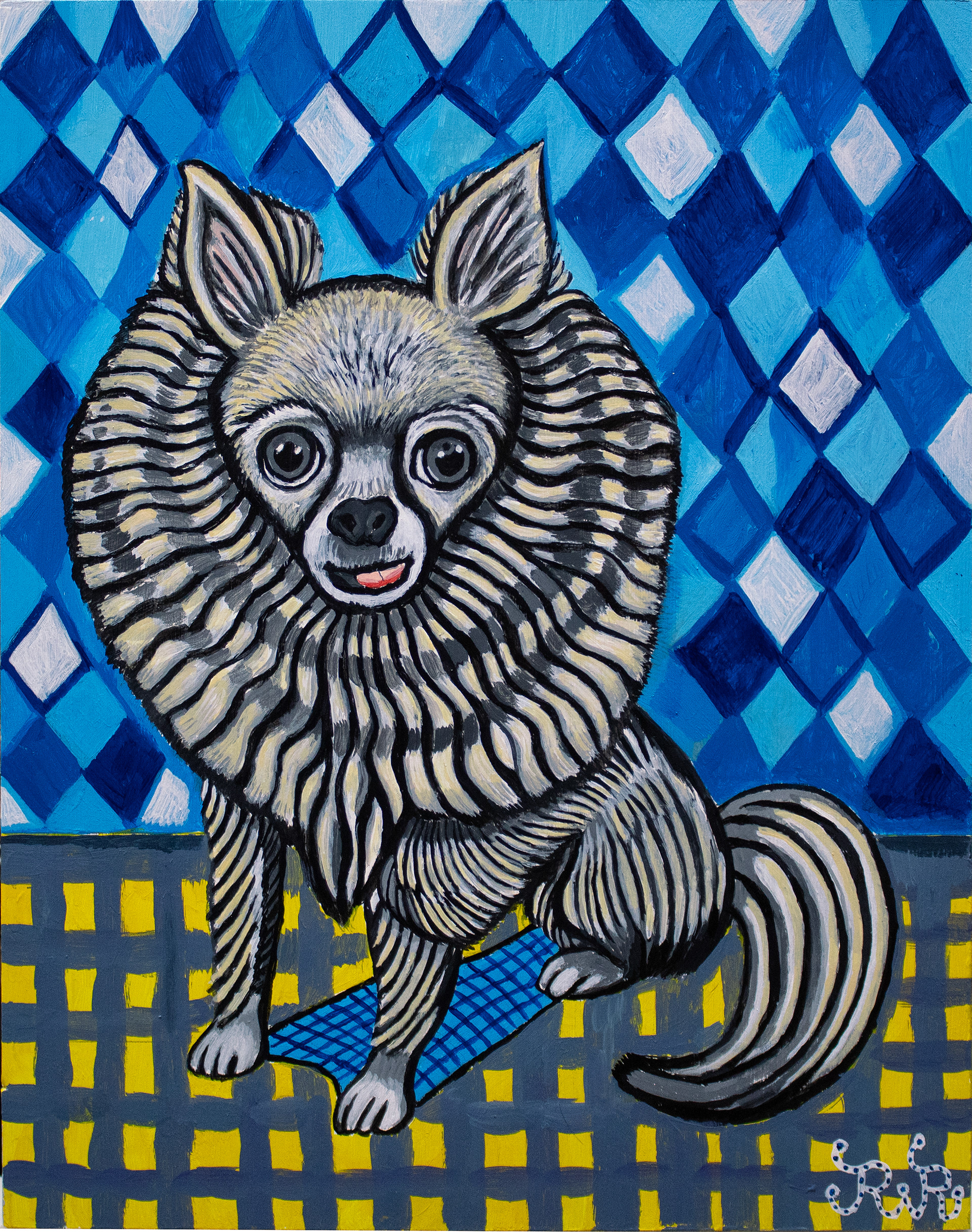 Honeybee, 14 x 11", acrylic on panel, 2026