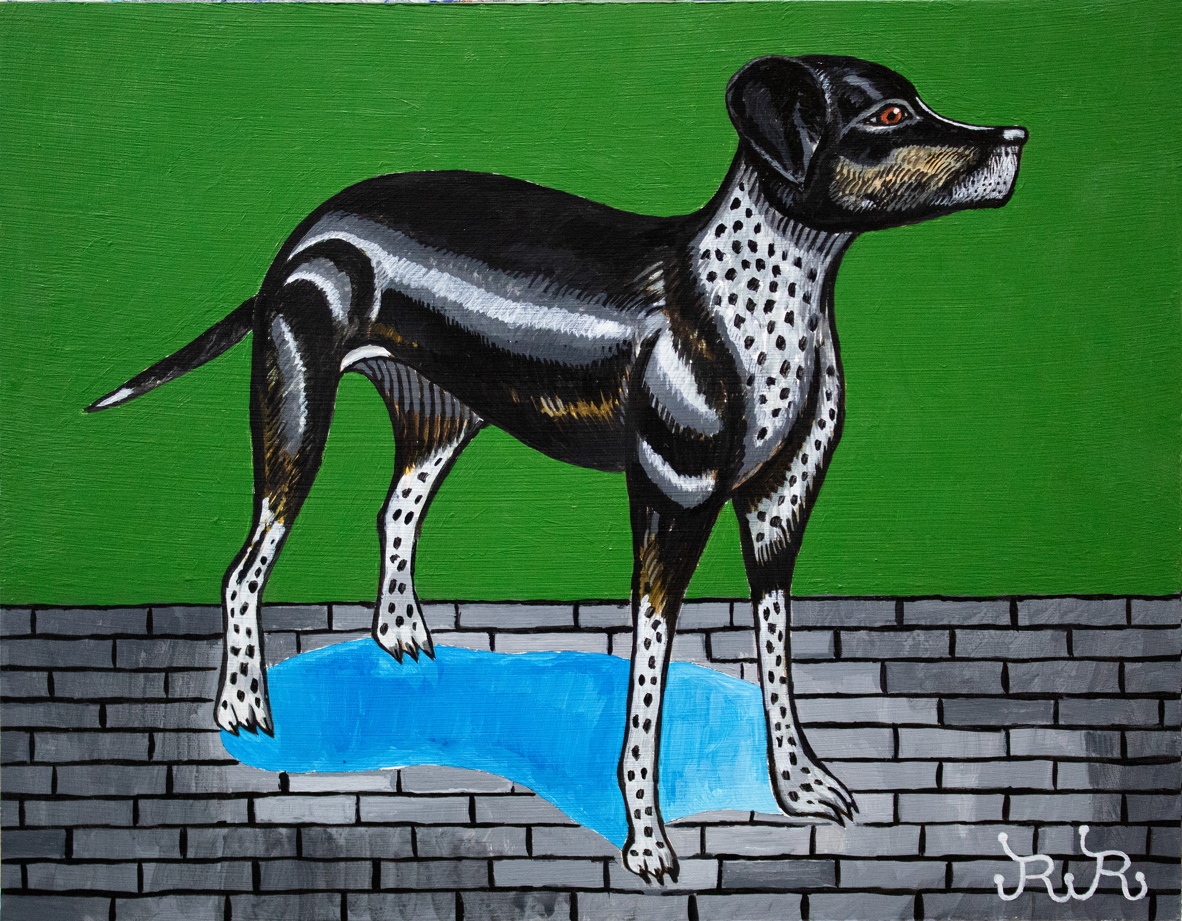 Jessie, 11 x 14", acrylic on panel, 2026