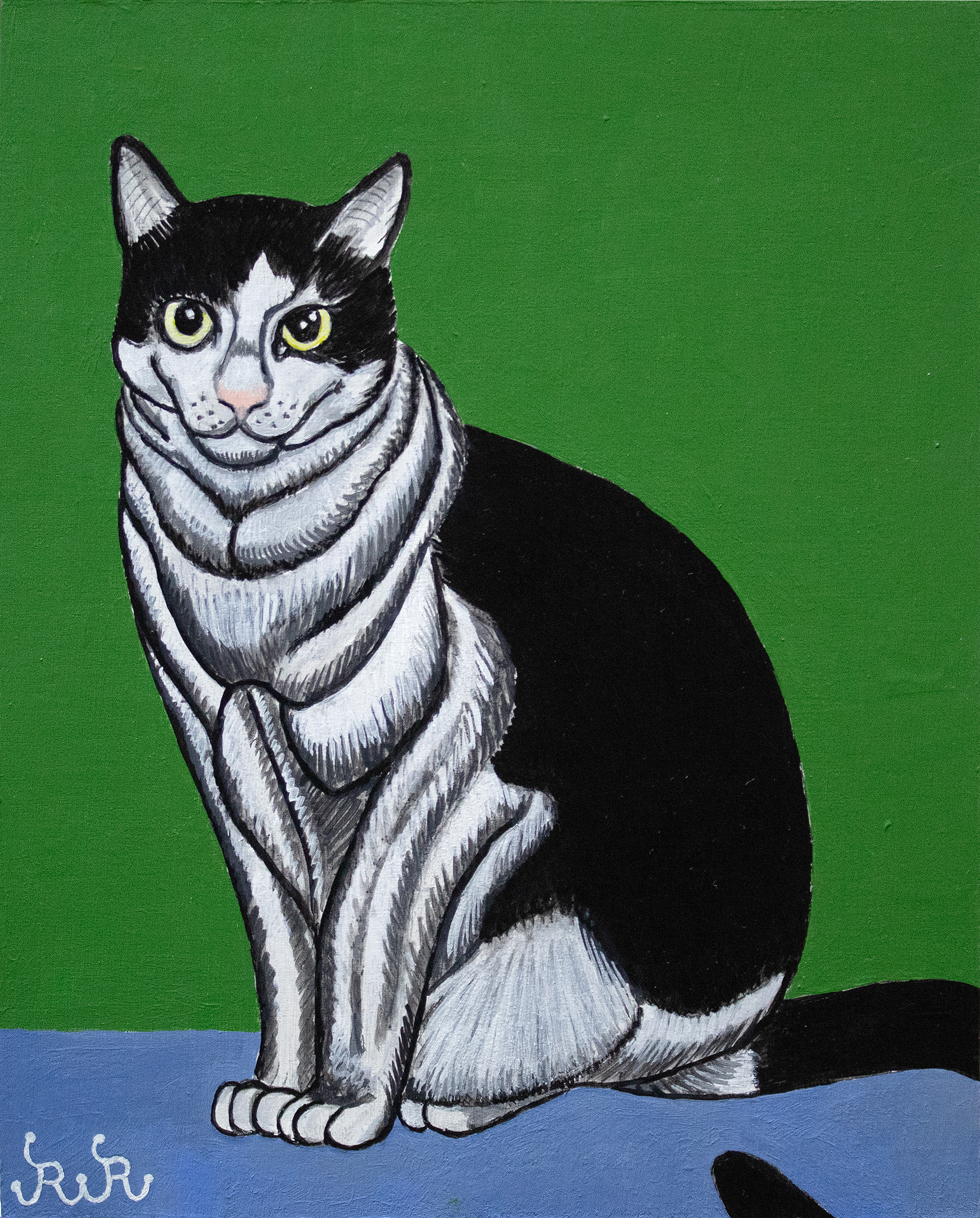 Buddy, 14 x 11", acrylic on panel, 2026