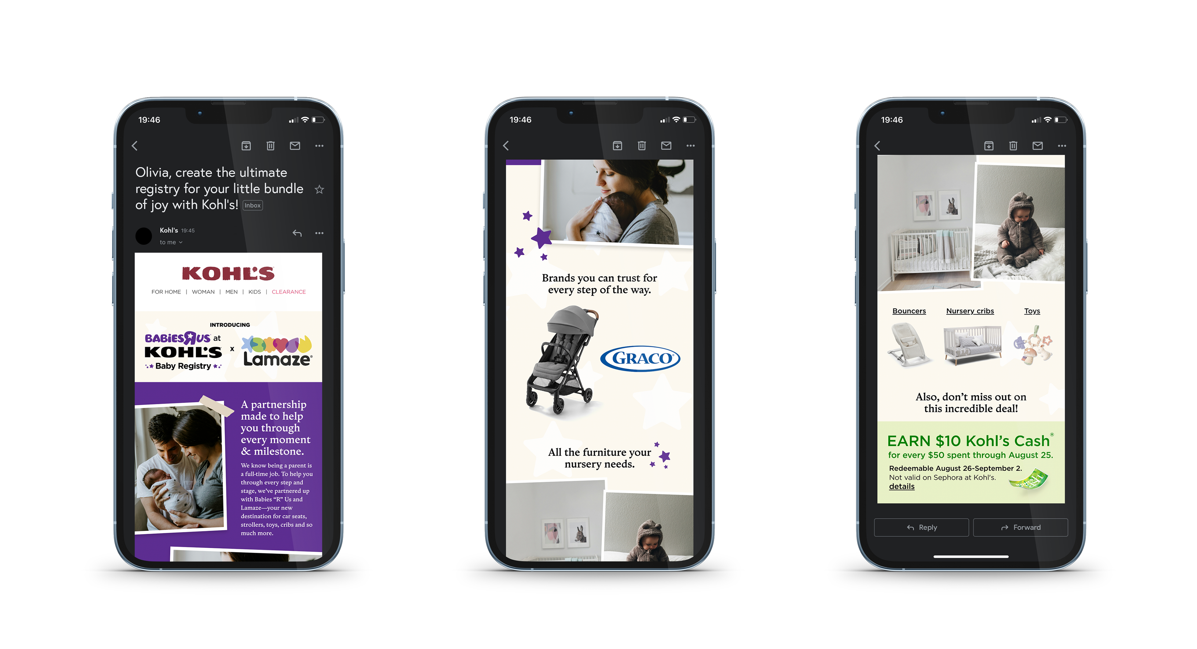 Mobile: Email scroll sequence