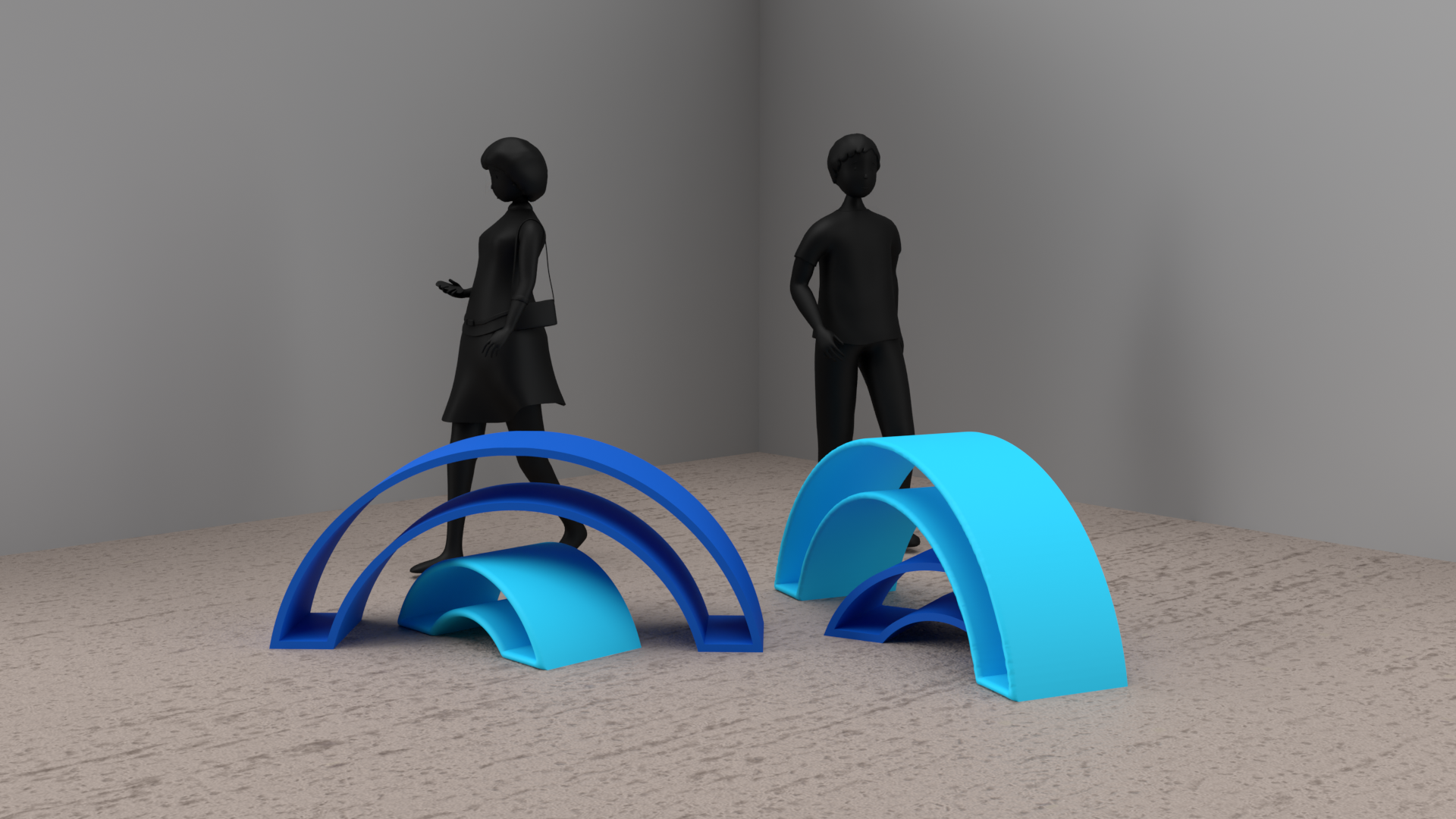 Full-scale render of exterior decorations for the theater
