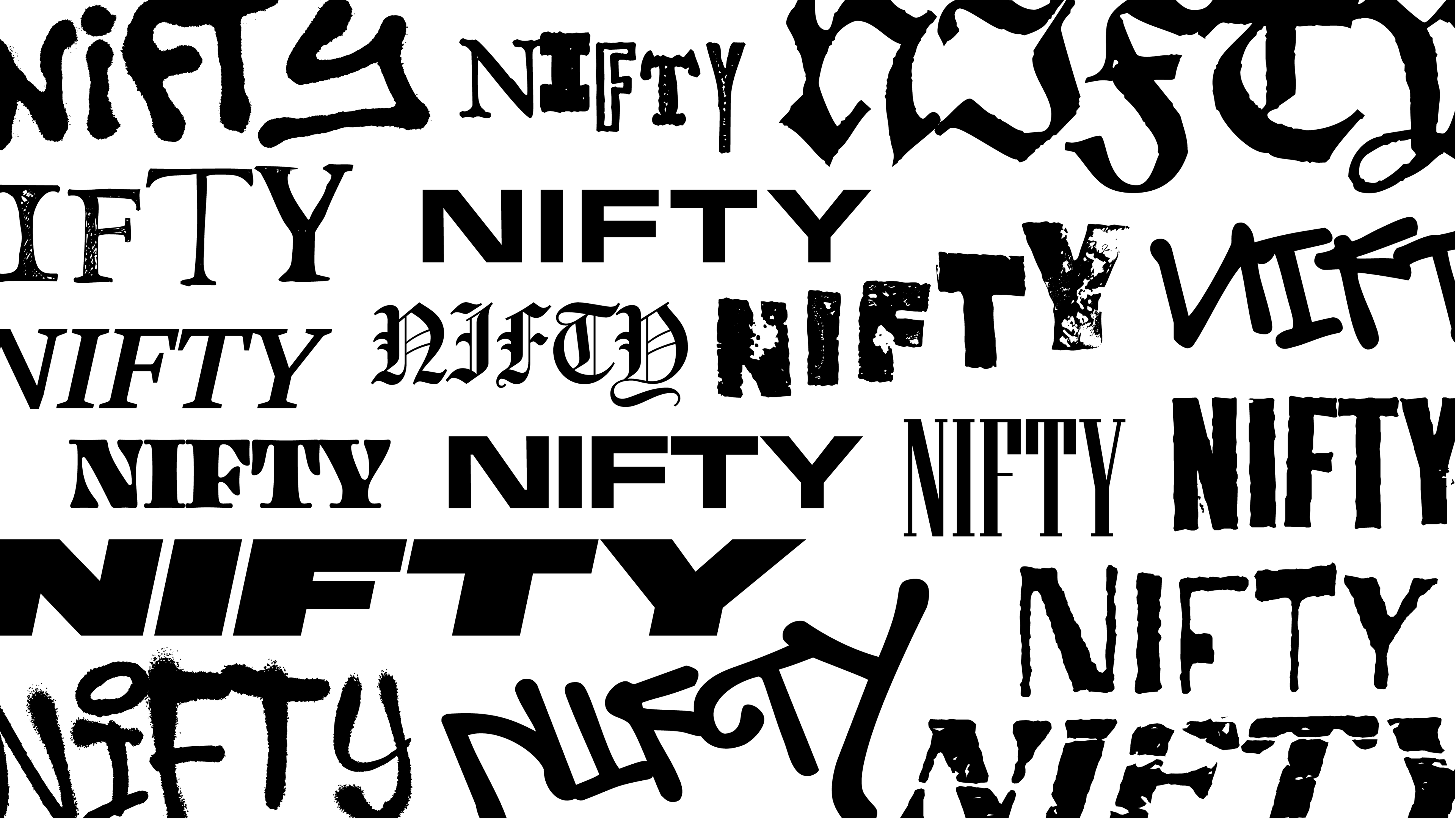 Initial selection of typefaces combining modernity and personality to embody the brand’s identity.