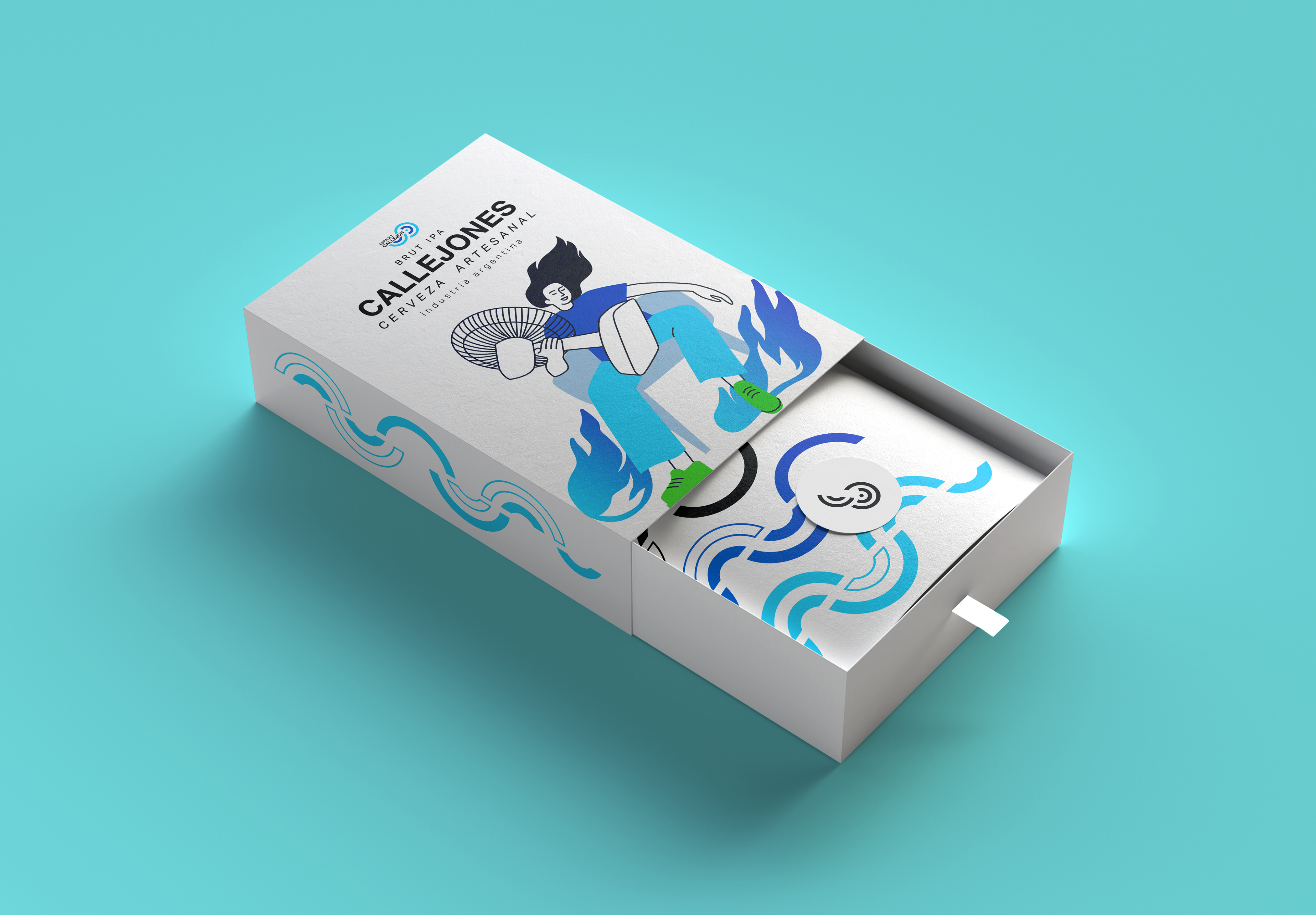 Special packaging design for the theater’s beer line