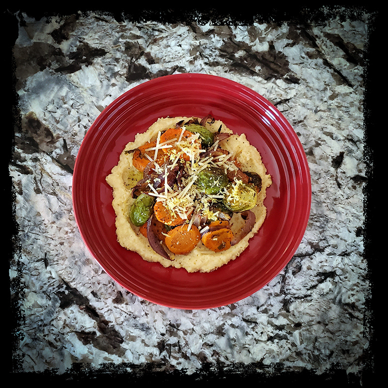 Pat and Jim cook Hello Fresh! - Tuscan Polenta Bowls with Brussels Sprouts