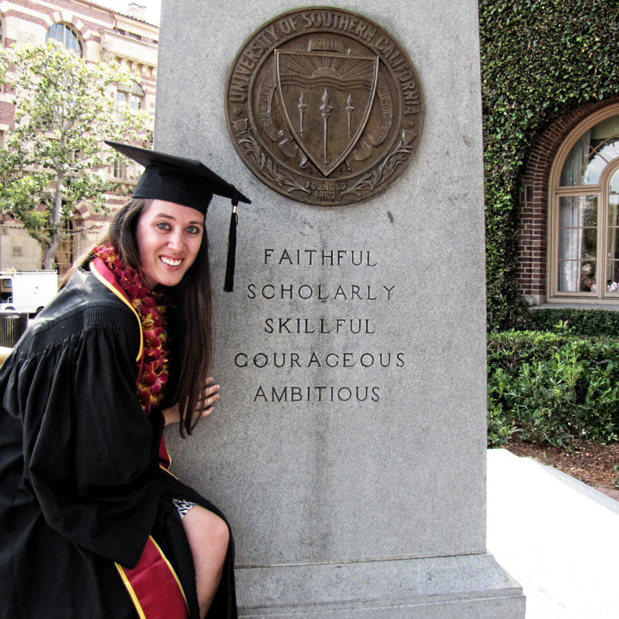 So proud of Nicole graduating USC, 2013