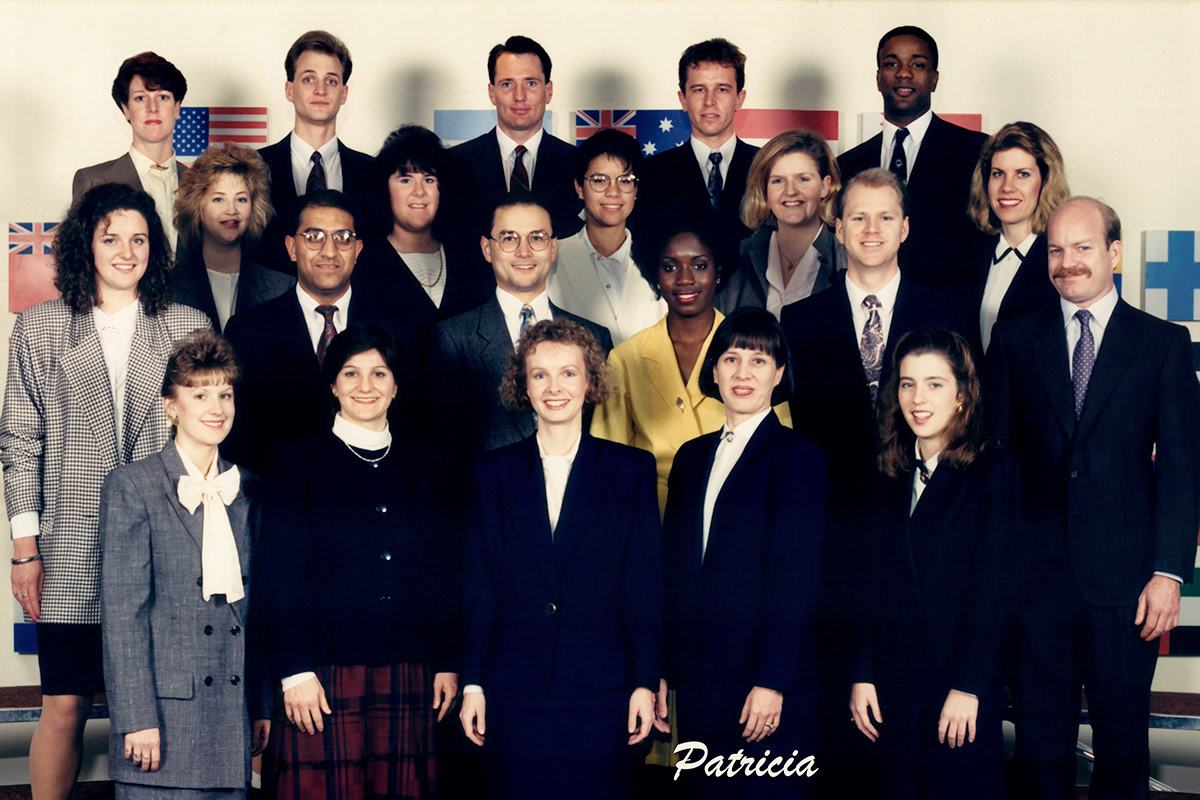 Patricia secures a prestigious internship, Arthur Andersen, 1990