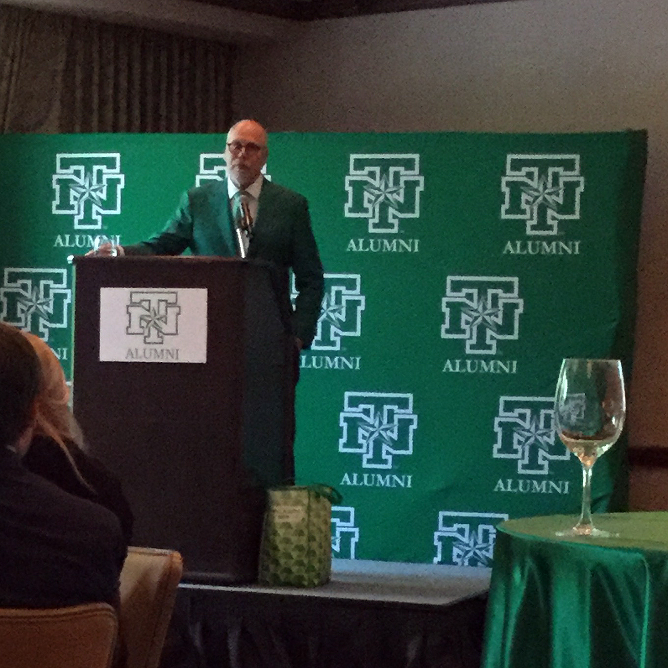 Patricia attends an alumni event, UNT