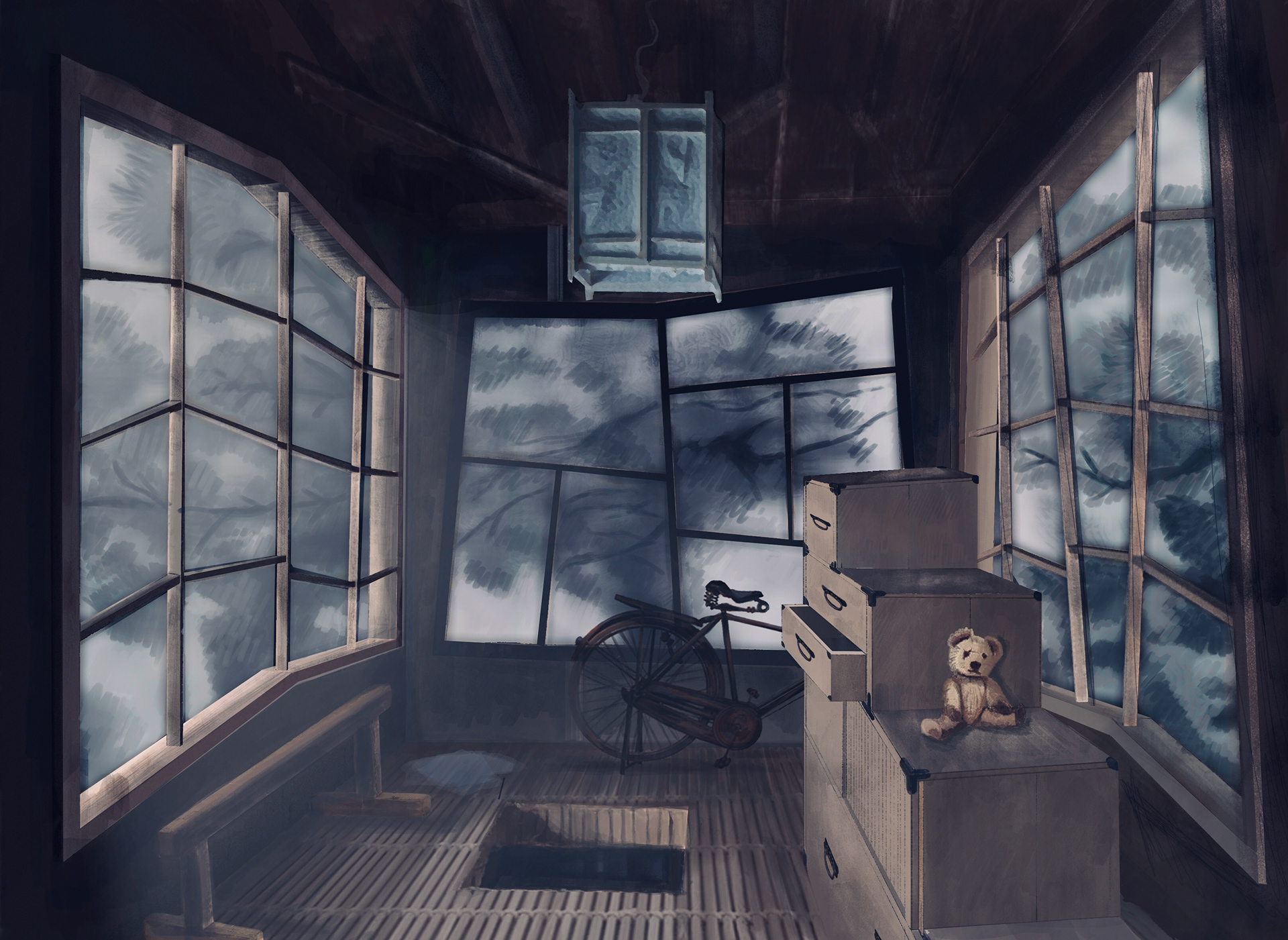"attic in a tansu" by Racuhh