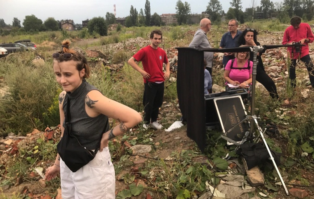 Stefka & Maciek while shooting "Imprerium"