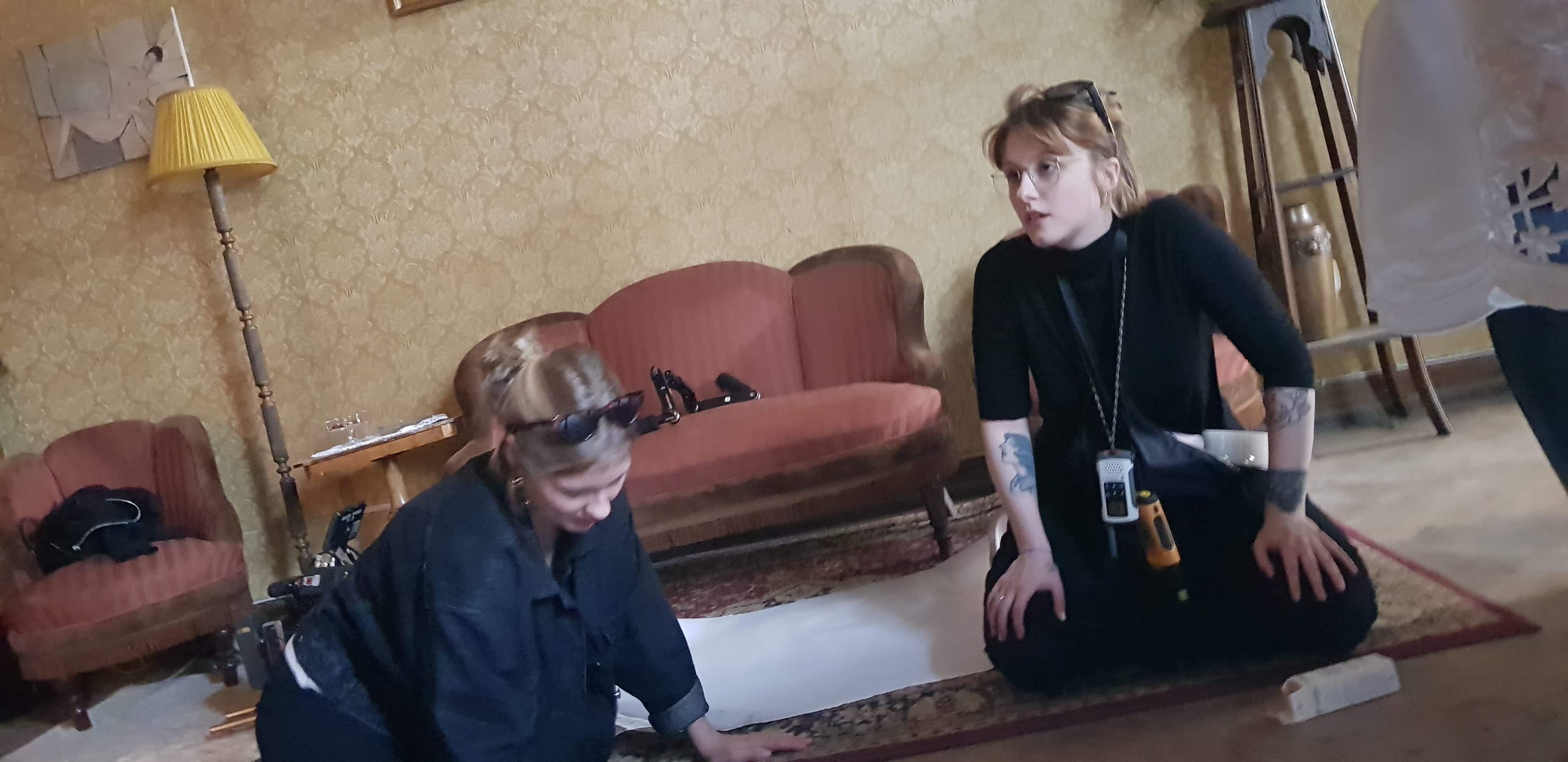 Stefka and Marta on "Ederlezi" set