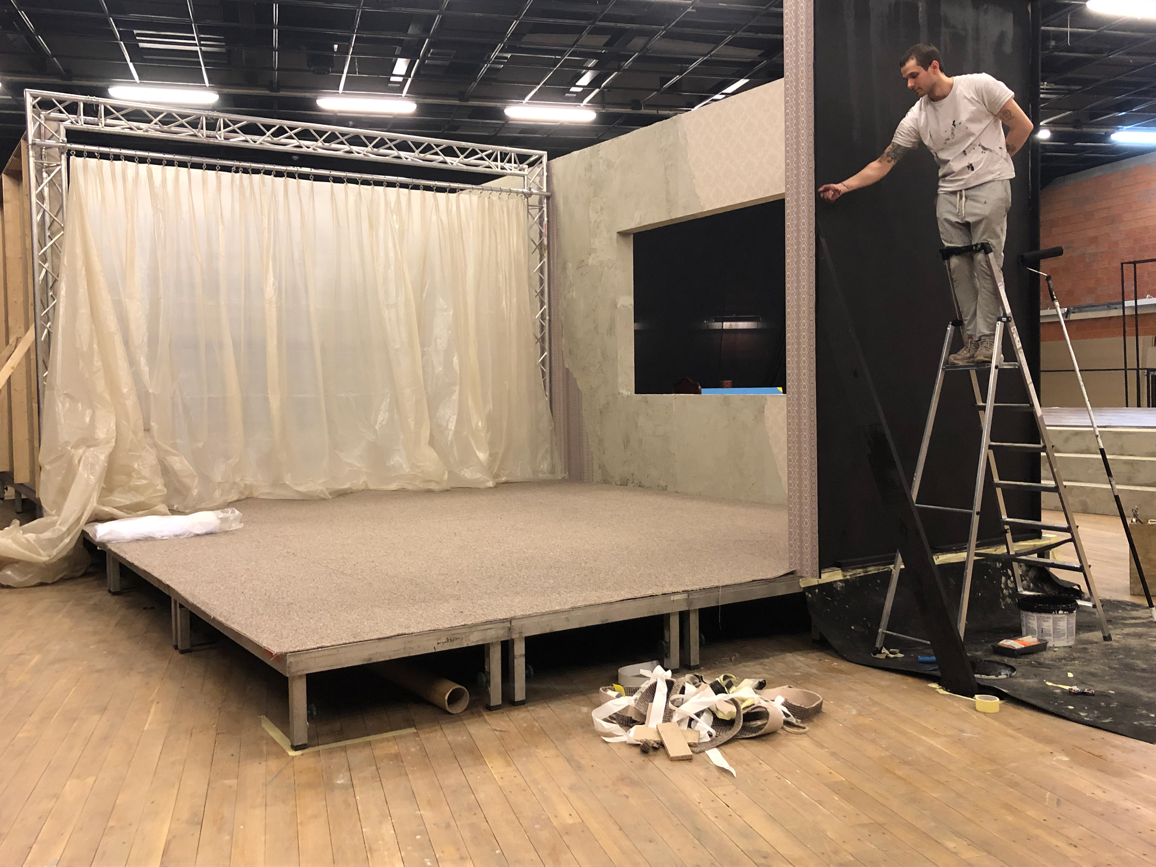 Maciek on "Aszantka" set