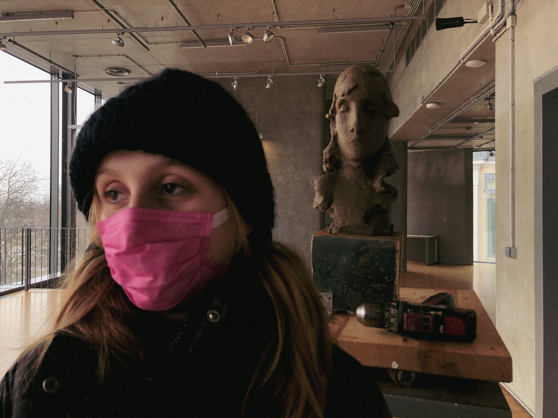 Stefka and her portrait