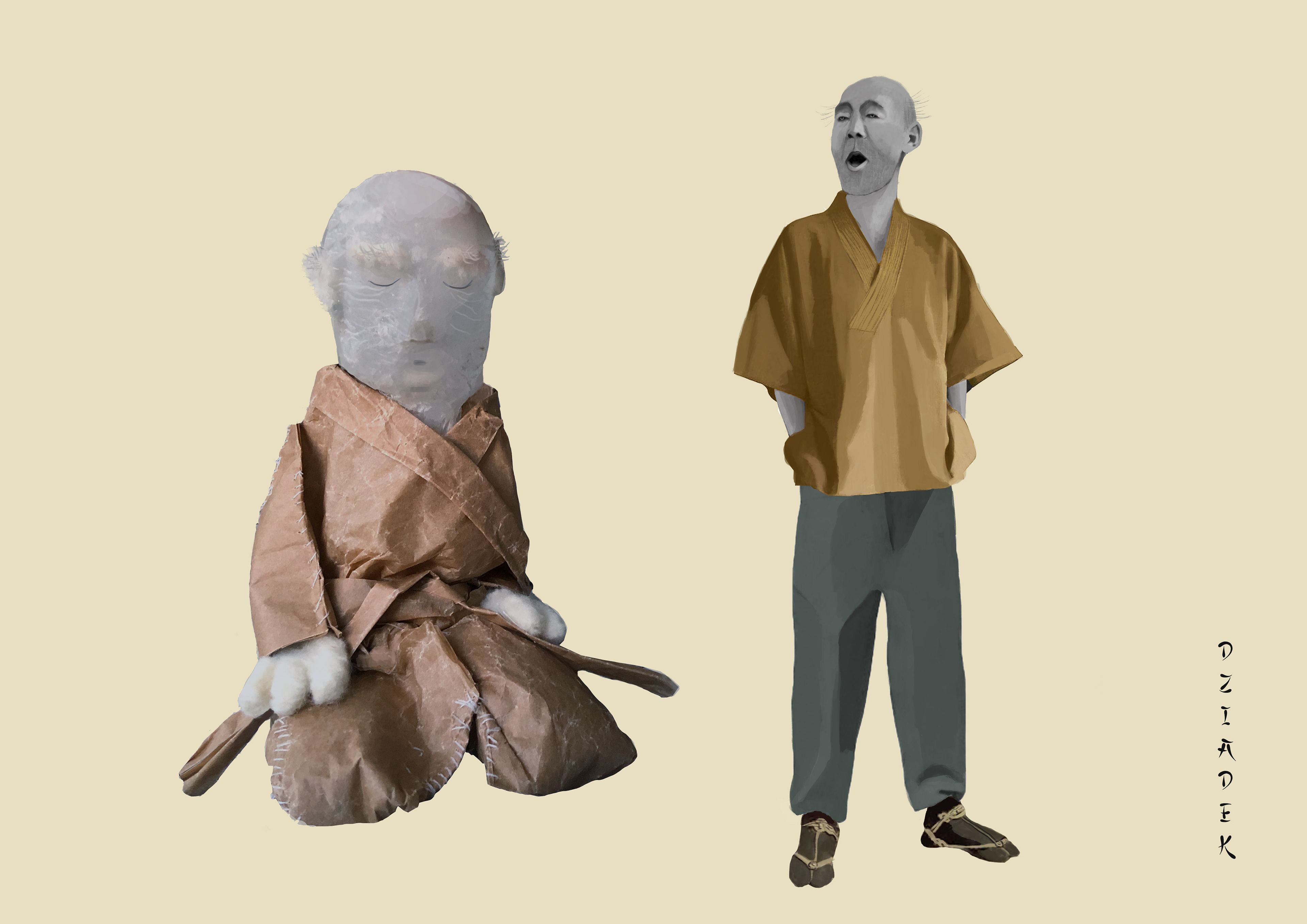 Grandpa - puppet and costume design by Racuhh