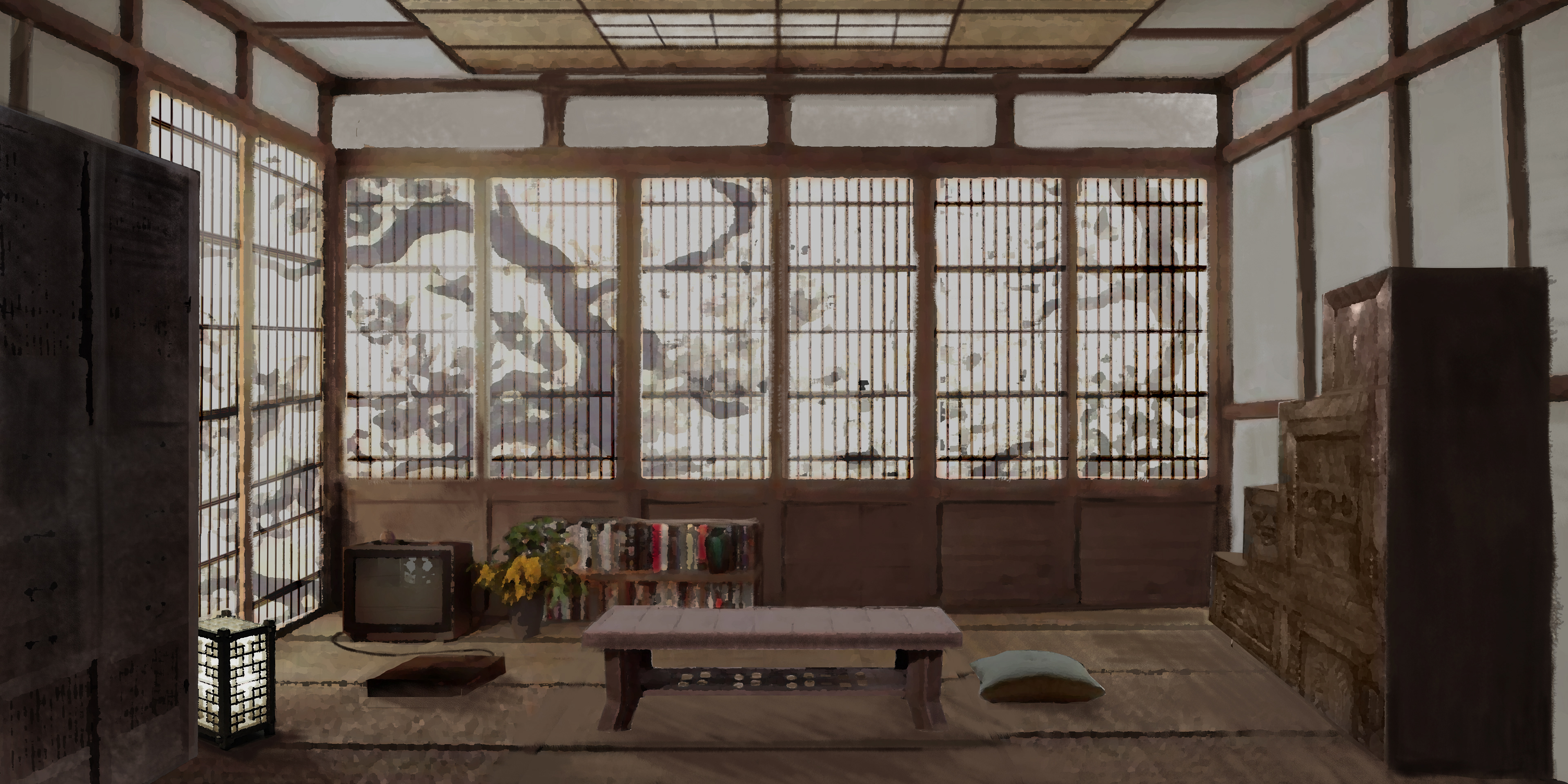 "room with a tansu" by Racuhh
