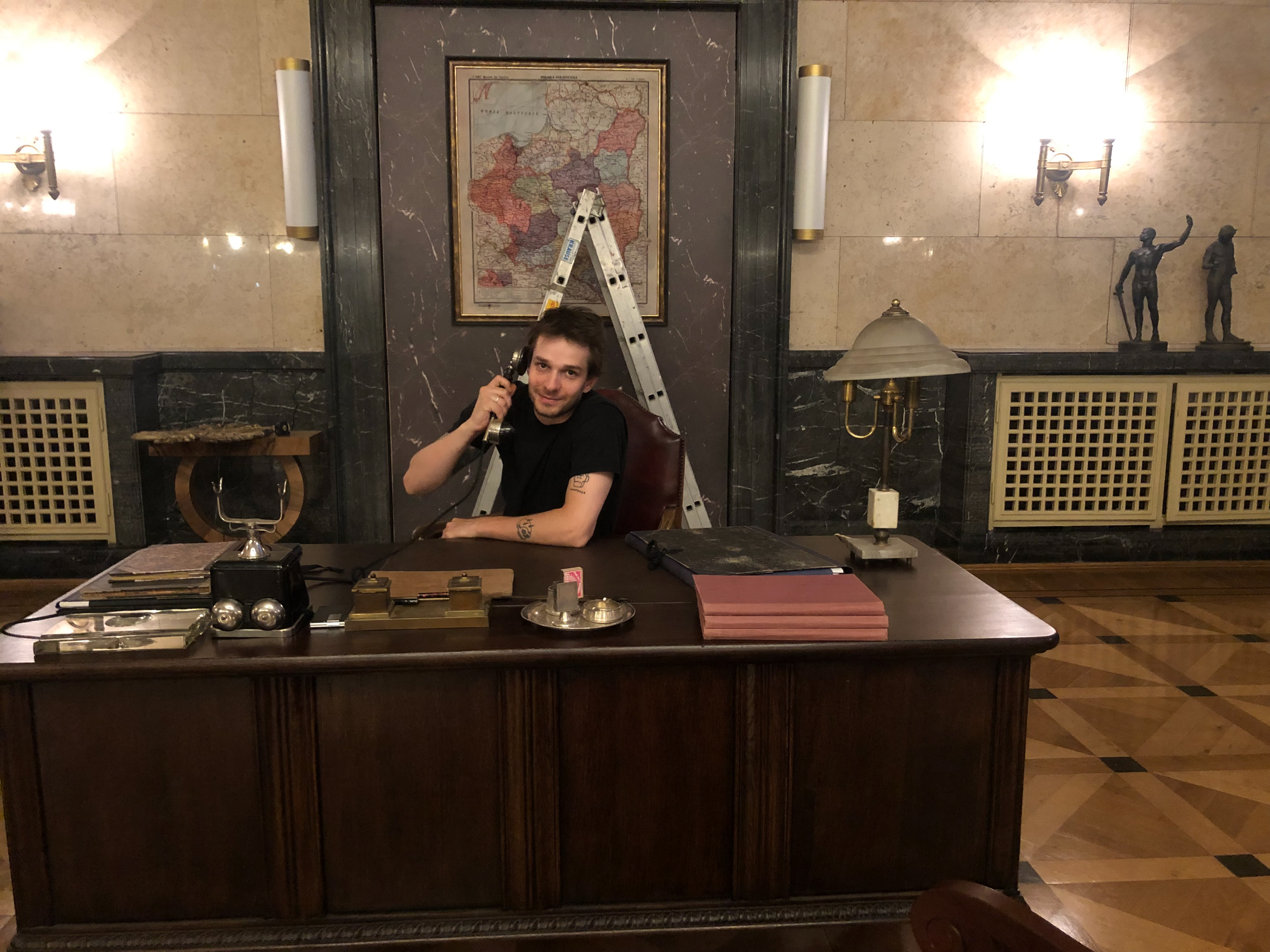 Maciek on "Imperium" set