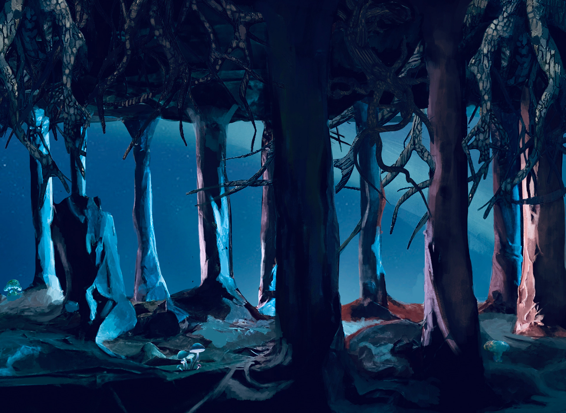 "magical forest in a tansu" by Racuhh